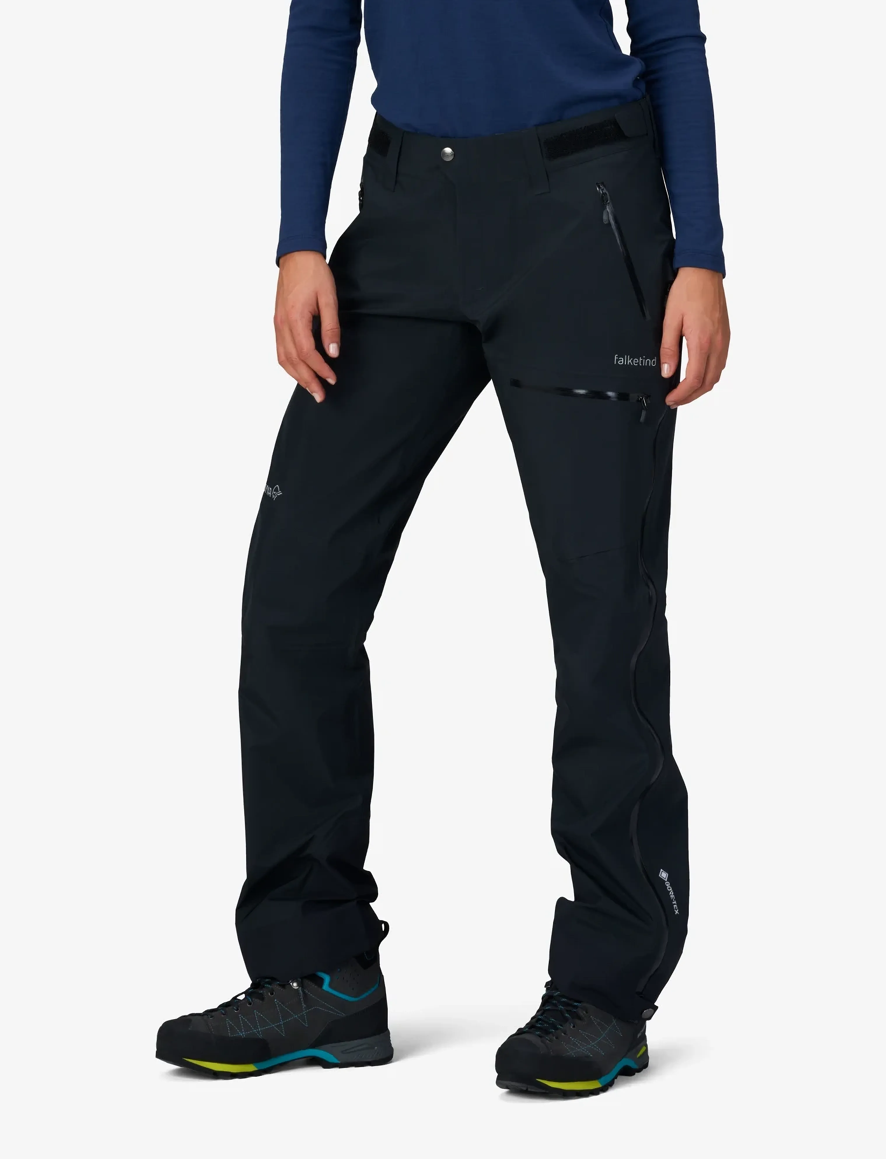 Norrøna falketind Gore-Tex Pants W's - Outdoorhosen - CAVIAR BLACK / black