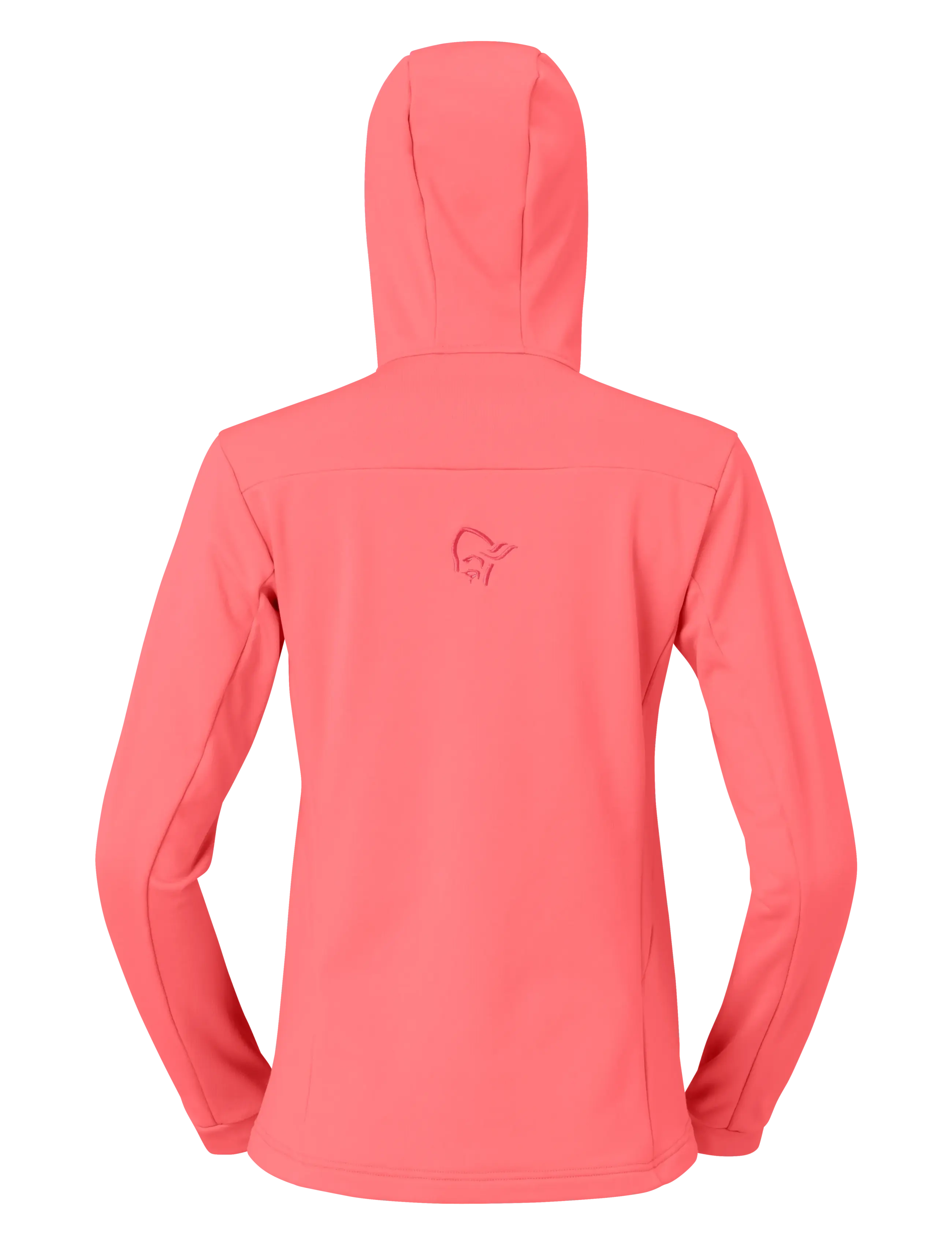 Norrøna - falketind warm2 stretch Hood W's - oberteile - calypso coral/beluga - 2