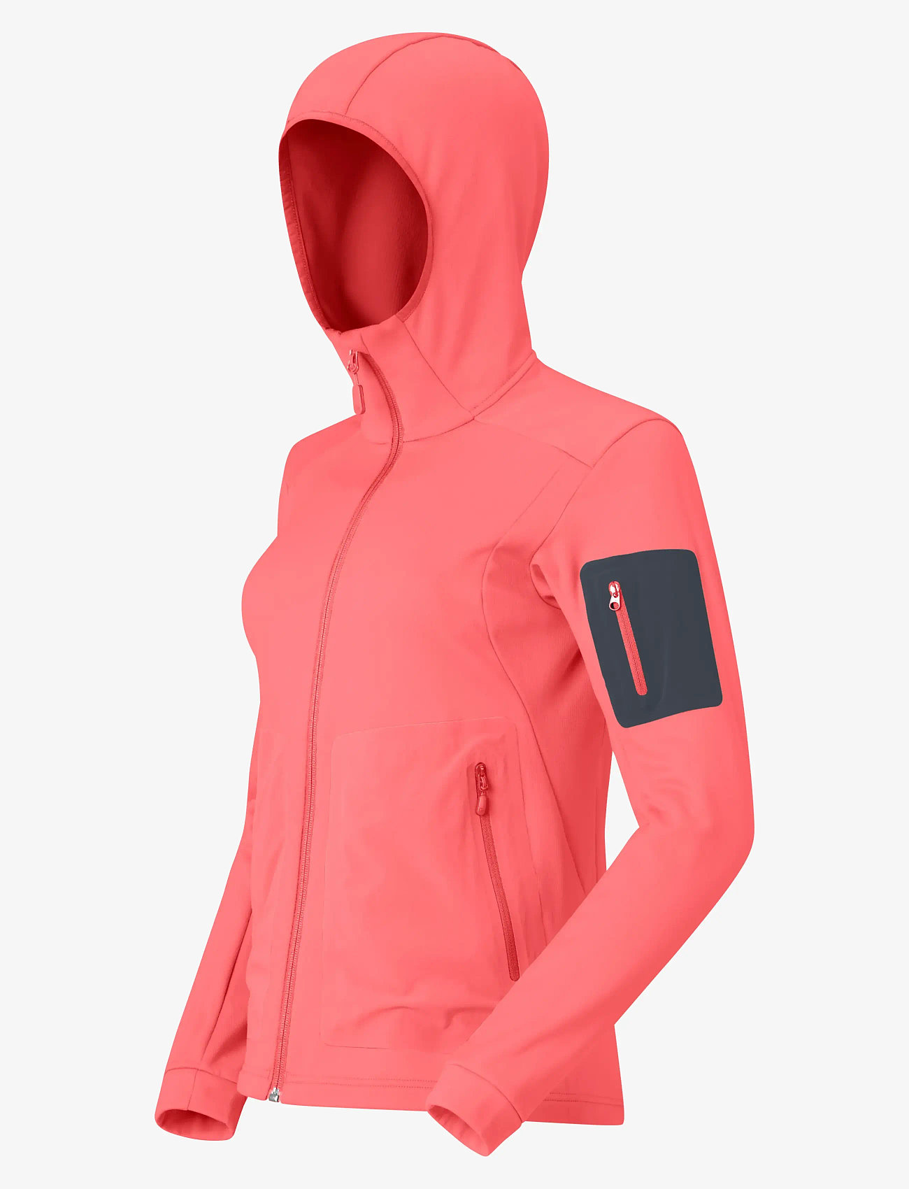 Norrøna - falketind warm2 stretch Hood W's - huvtröjor - calypso coral/beluga - 3