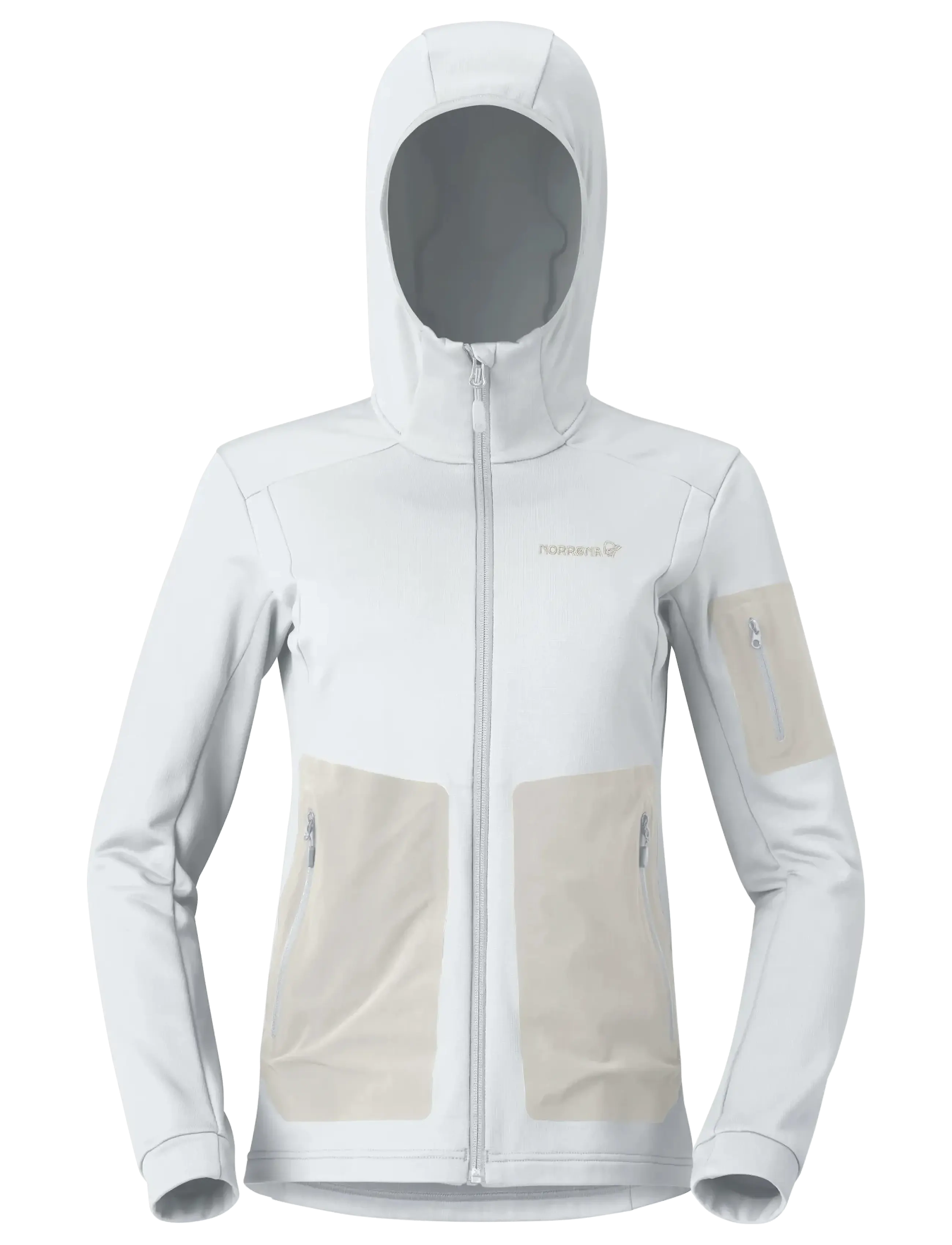 Norrøna falketind warm2 stretch Hood W's - Sweatshirts - SNOW WHITE / white