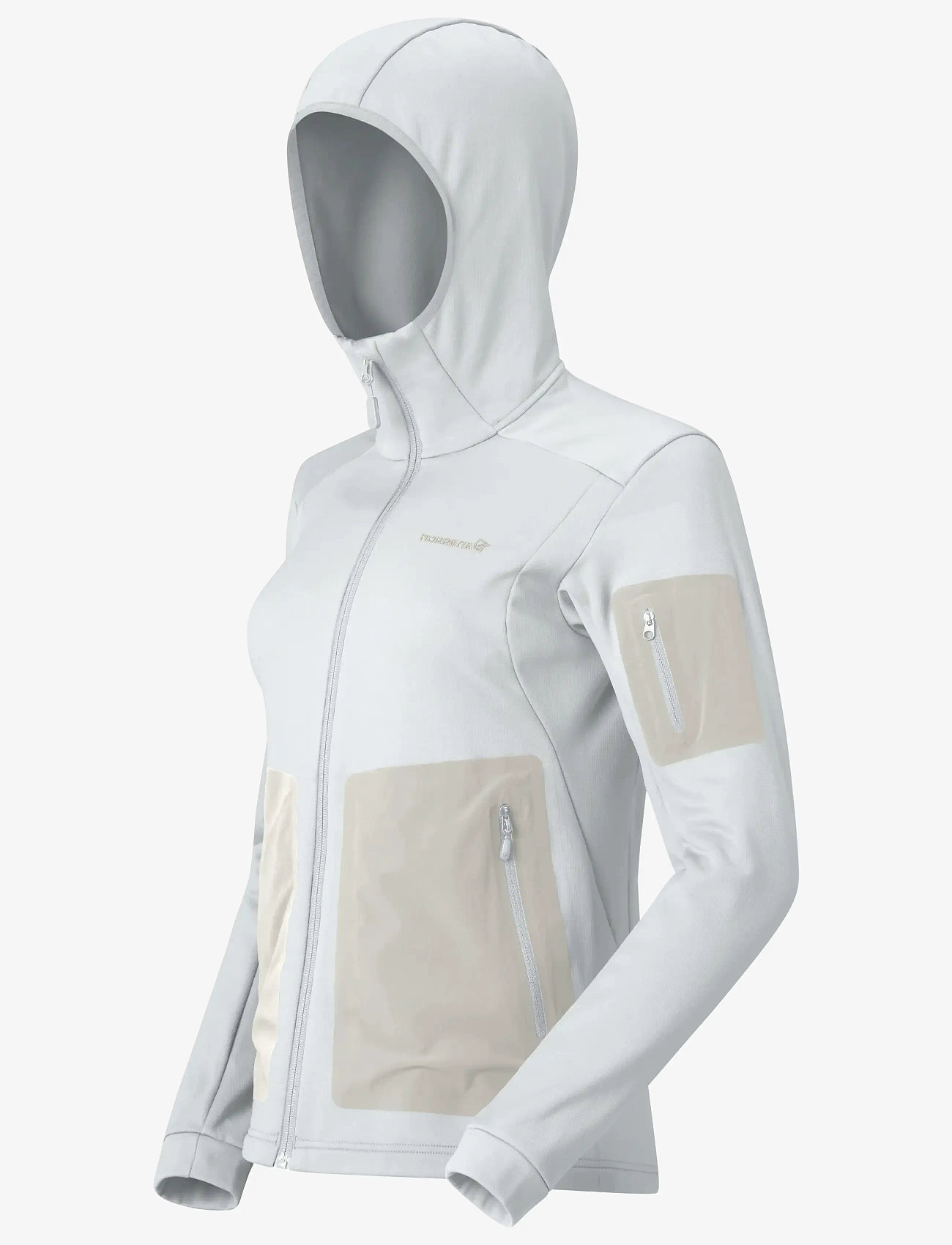 Norrøna - falketind warm2 stretch Hood W's - oberteile - snow white - 3