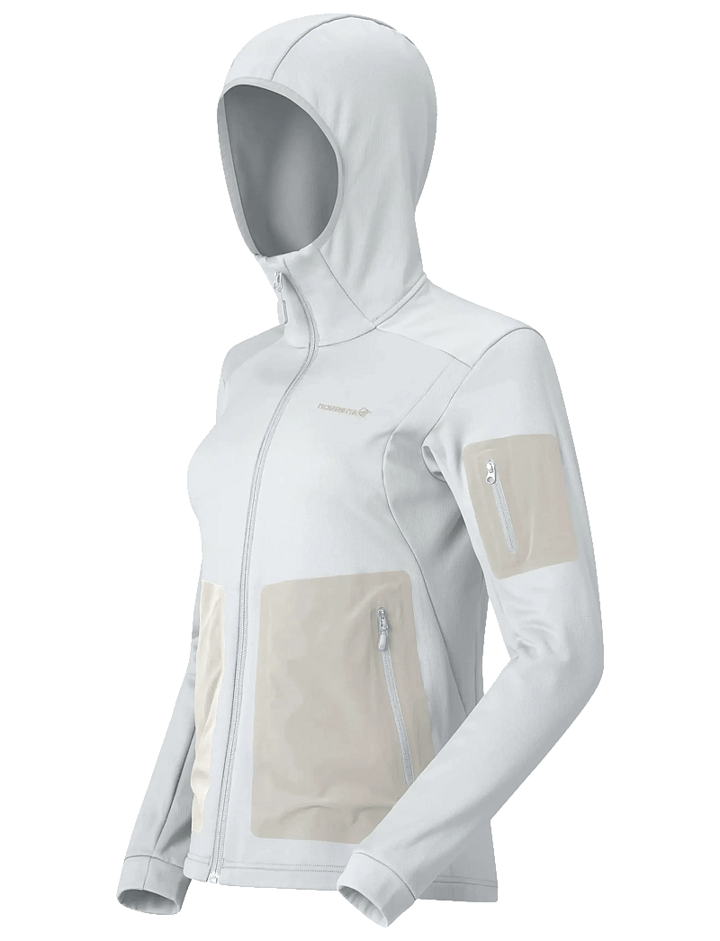 Norrøna - falketind warm2 stretch Hood W's - oberteile - snow white - 3