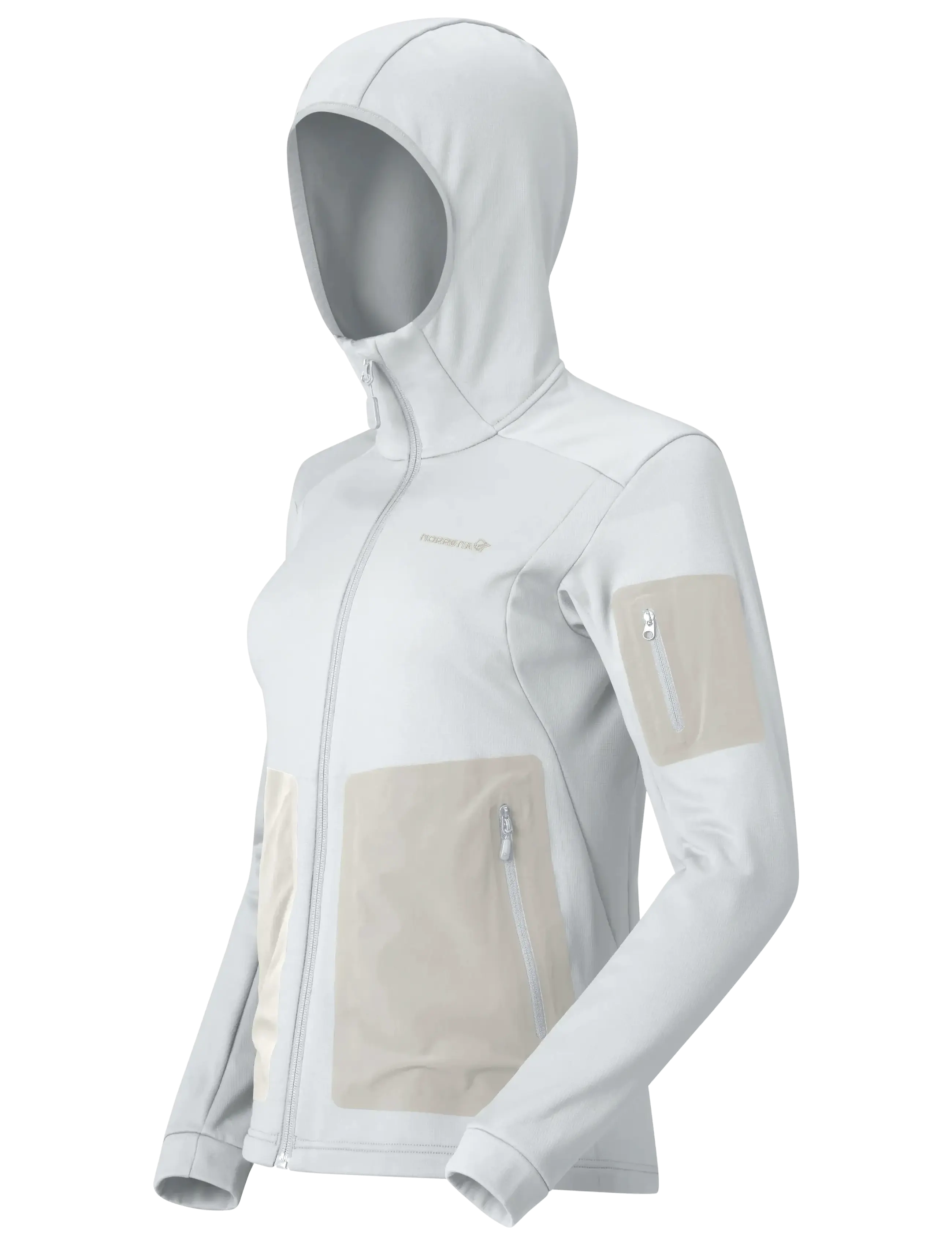 Norrøna - falketind warm2 stretch Hood W's - overdele - snow white - 3