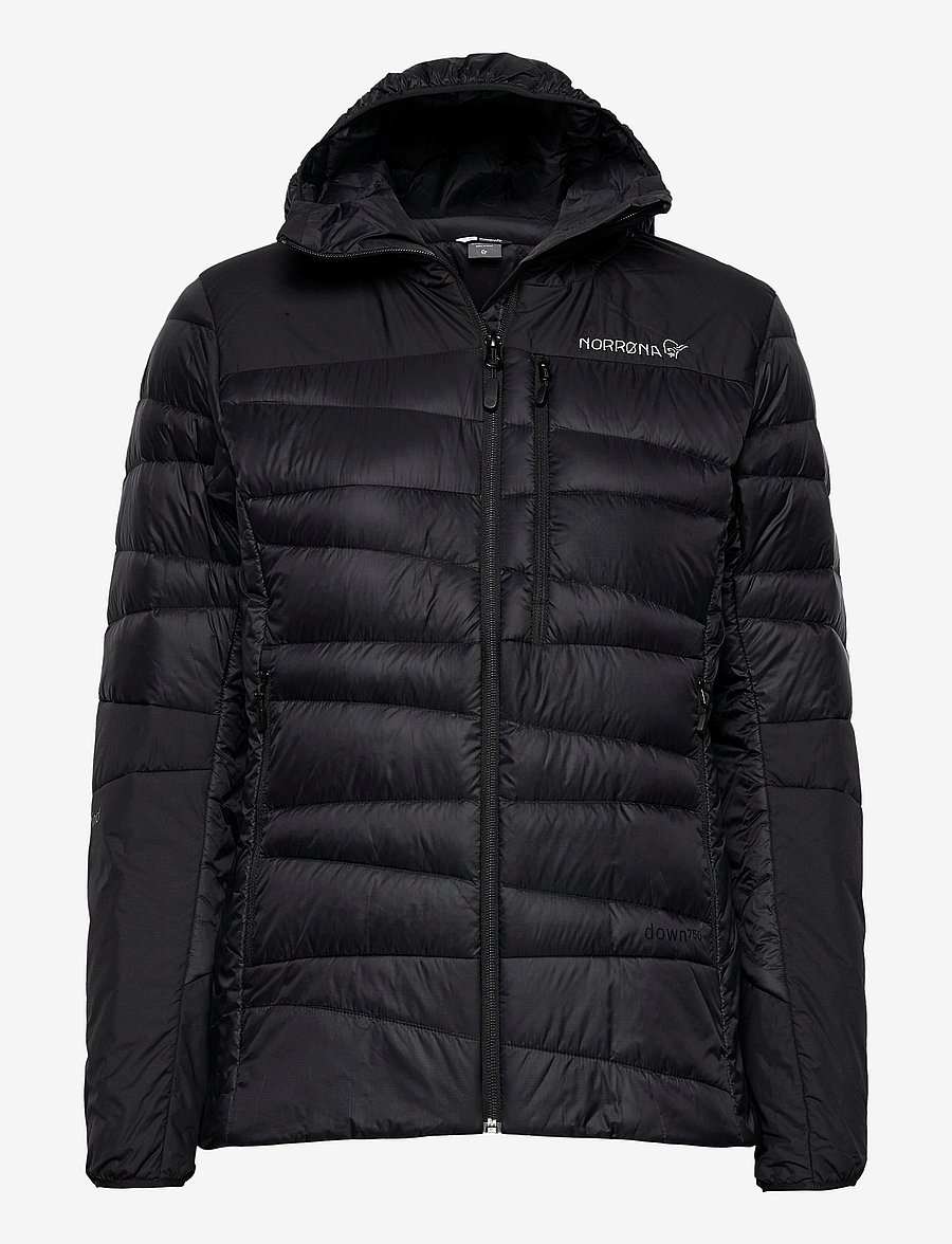 Norrøna - falketind down750 Hood W's - talvejoped - caviar black - 0