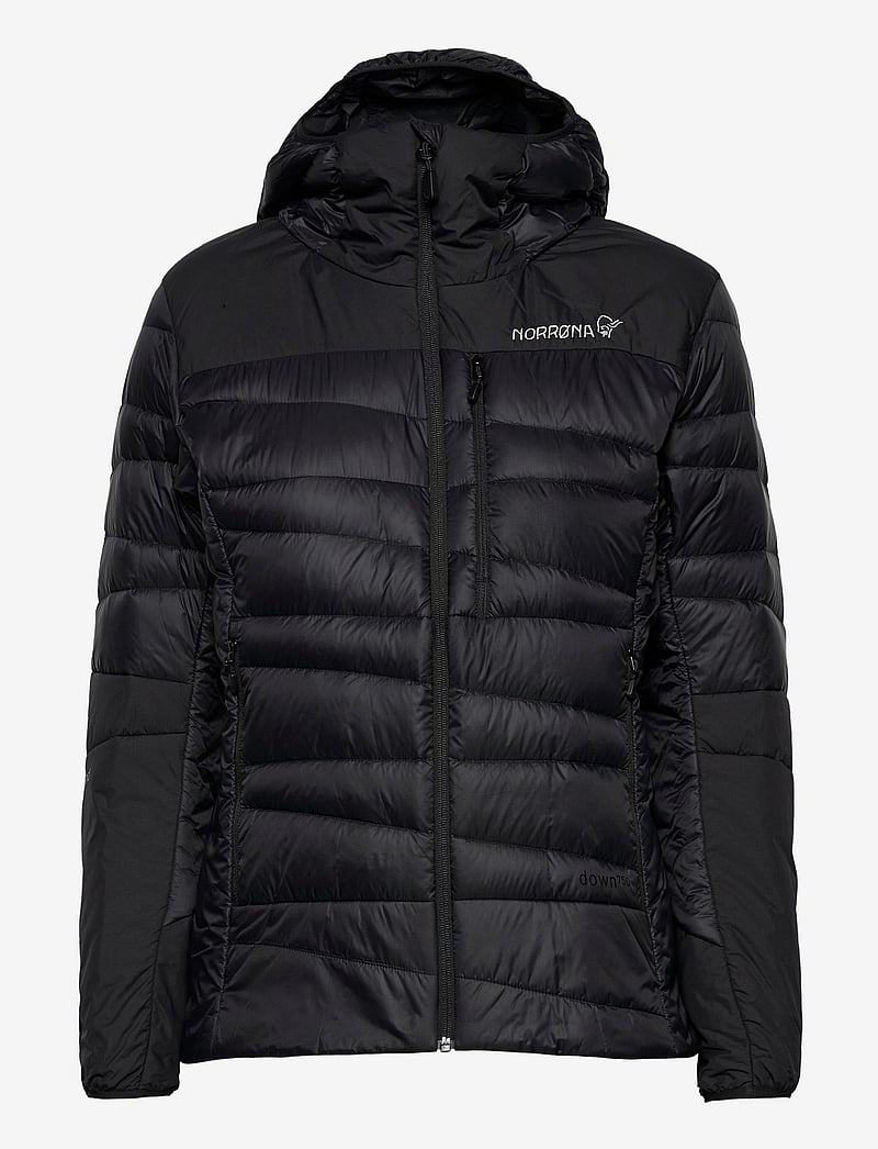 Norrøna - falketind down750 Hood W's - dunjakker - caviar black - 1