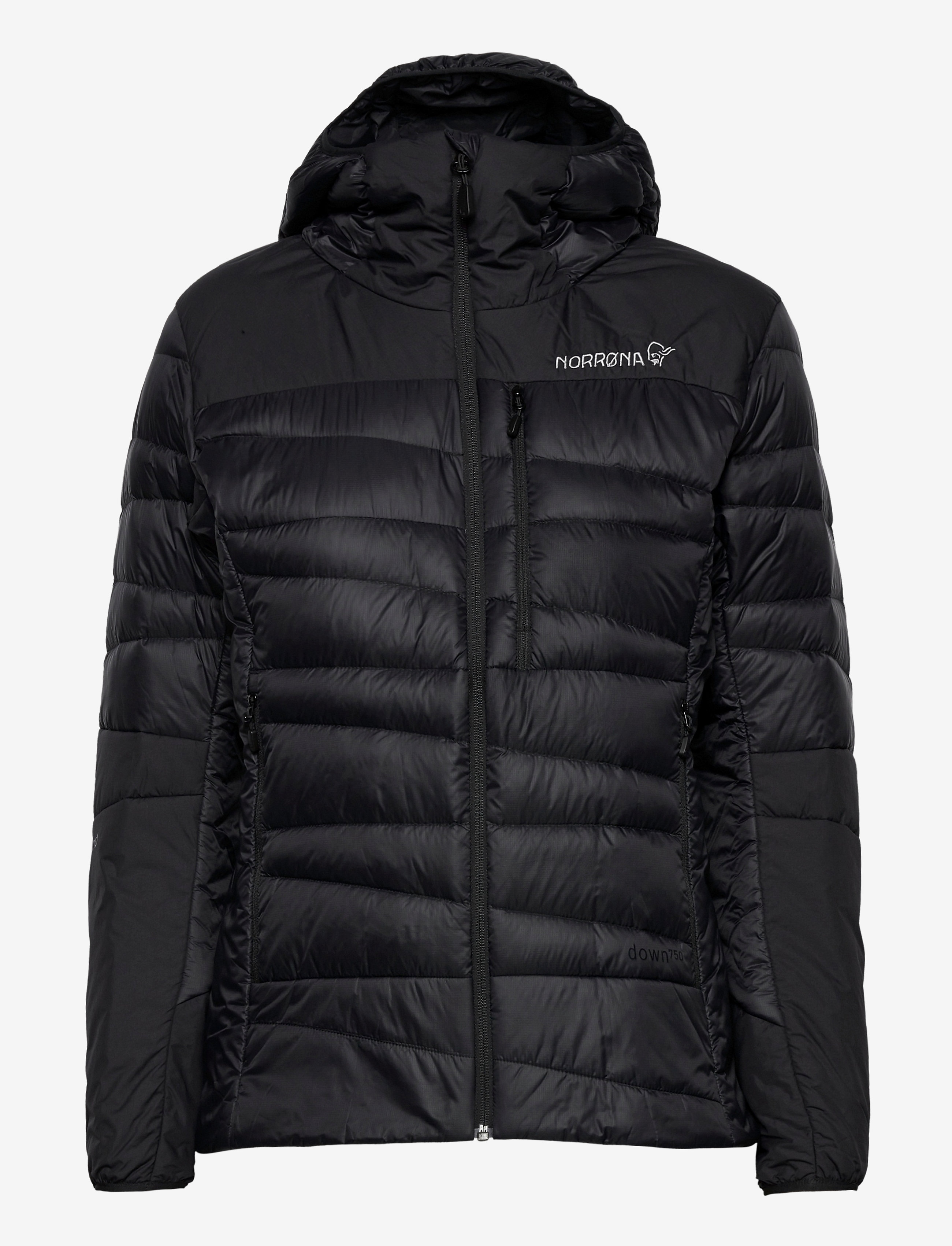 Norrøna - falketind down750 Hood W's - talvejoped - caviar black - 1