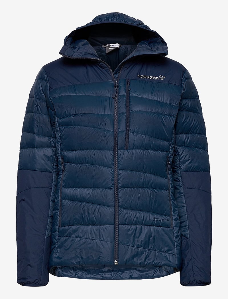 Norrøna - falketind down750 Zip Hood W's - winterjacken - indigo night - 0