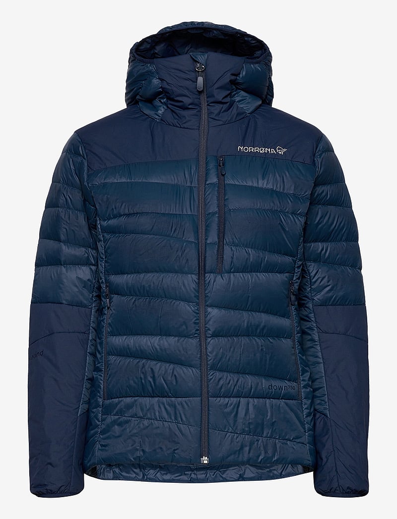 Norrøna - falketind down750 Zip Hood W's - winterjacken - indigo night - 1
