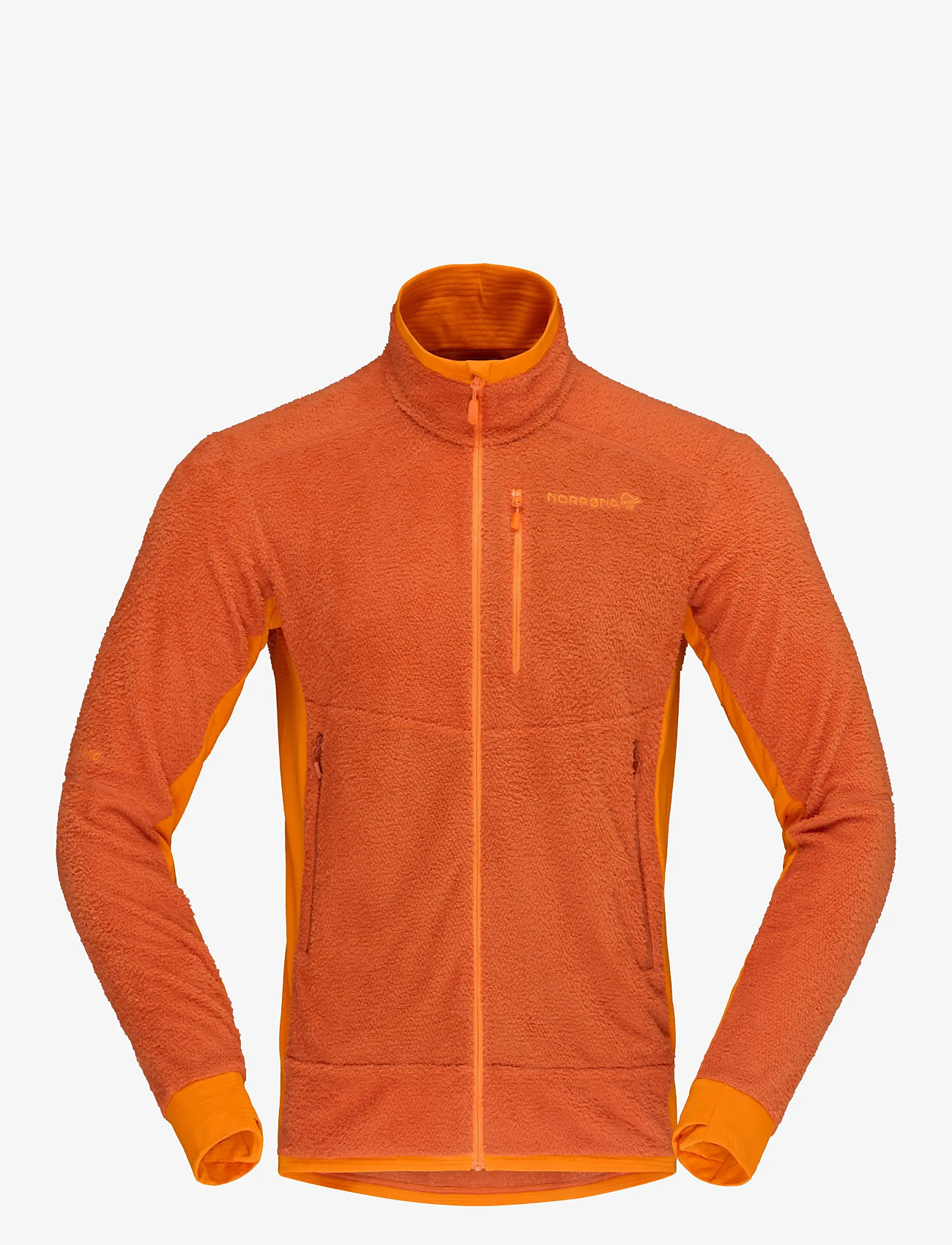 Norrøna - falketind warm1 active Jacket M's - fleece & mellanlager - gold flame/exuberance - 1