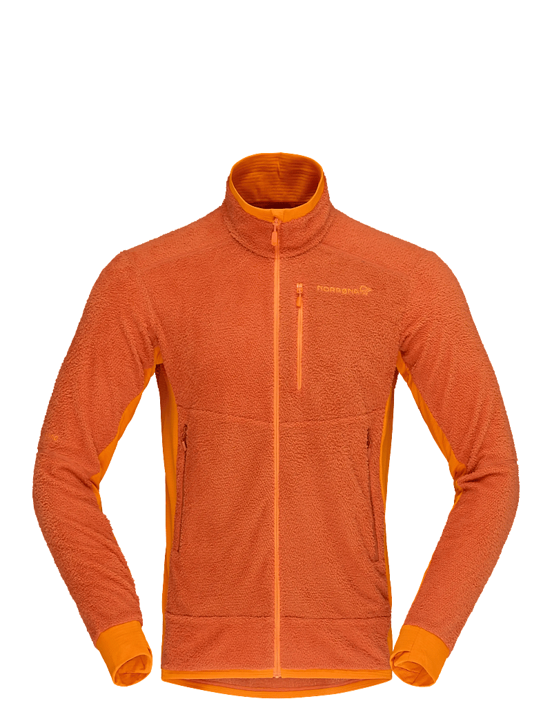 Norrøna - falketind warm1 active Jacket M's - fleece & mellanlager - gold flame/exuberance - 1