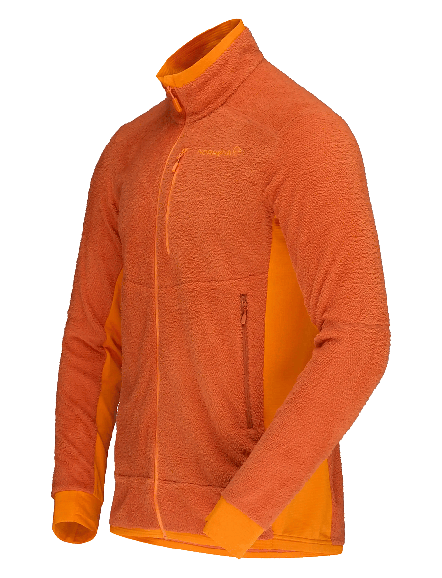 Norrøna - falketind warm1 active Jacket M's - fleece & mellanlager - gold flame/exuberance - 2