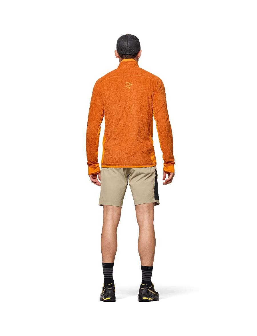 Norrøna - falketind warm1 active Jacket M's - fleece & mellanlager - gold flame/exuberance - 4