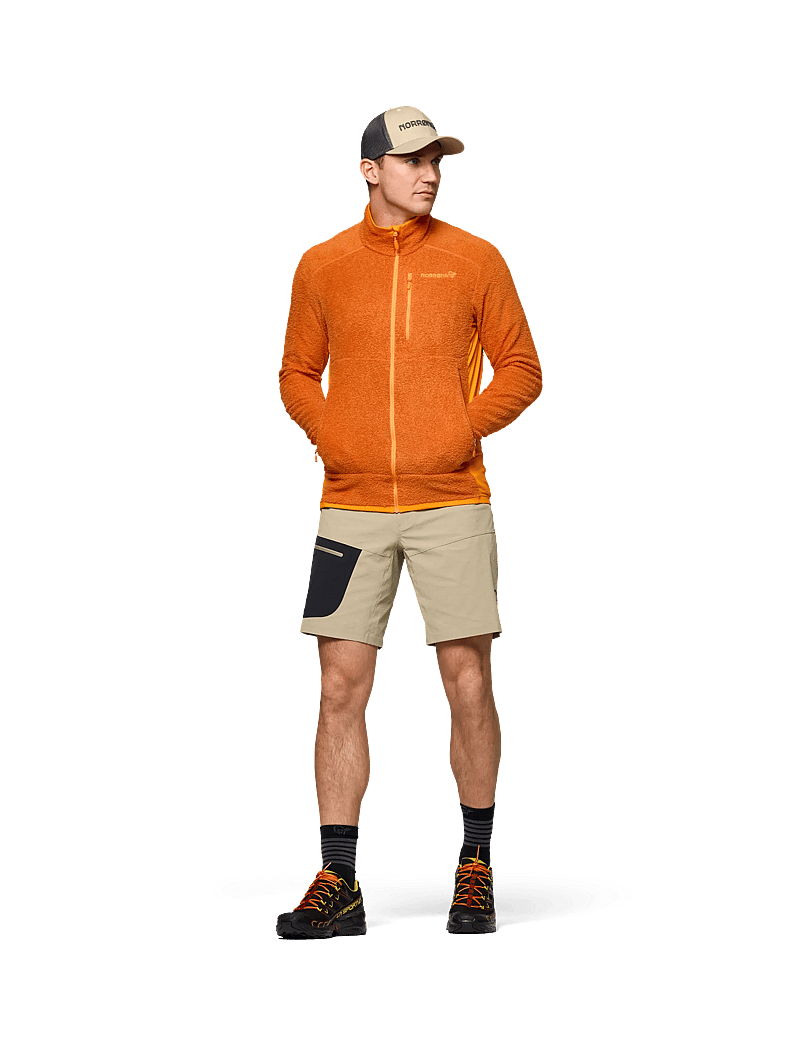 Norrøna - falketind warm1 active Jacket M's - fleece & mellanlager - gold flame/exuberance - 5