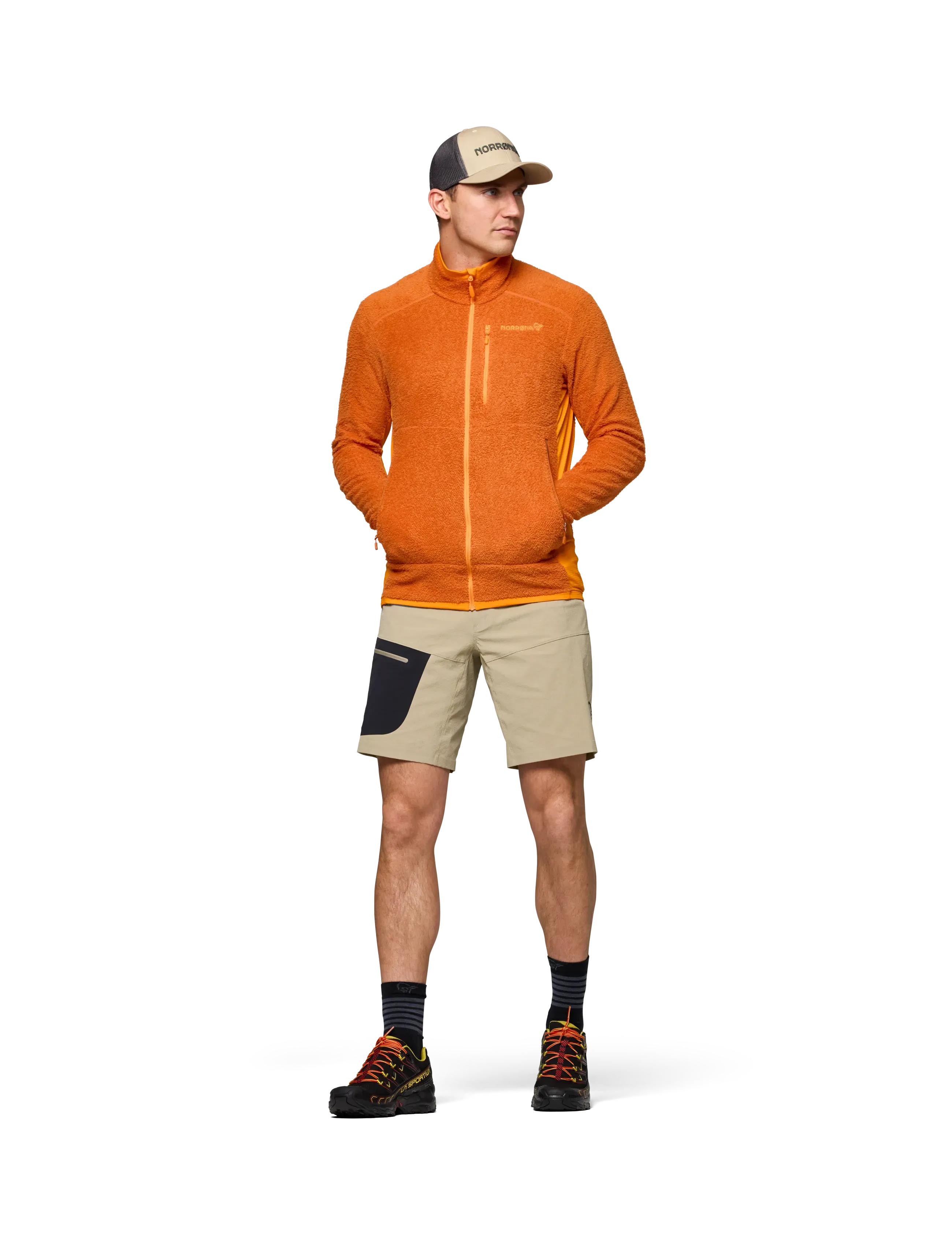 Norrøna - falketind warm1 active Jacket M's - fleeces & midlayers - gold flame/exuberance - 5
