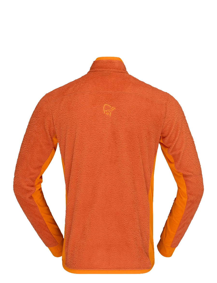 Norrøna - falketind warm1 active Jacket M's - fleece & mellanlager - gold flame/exuberance - 3