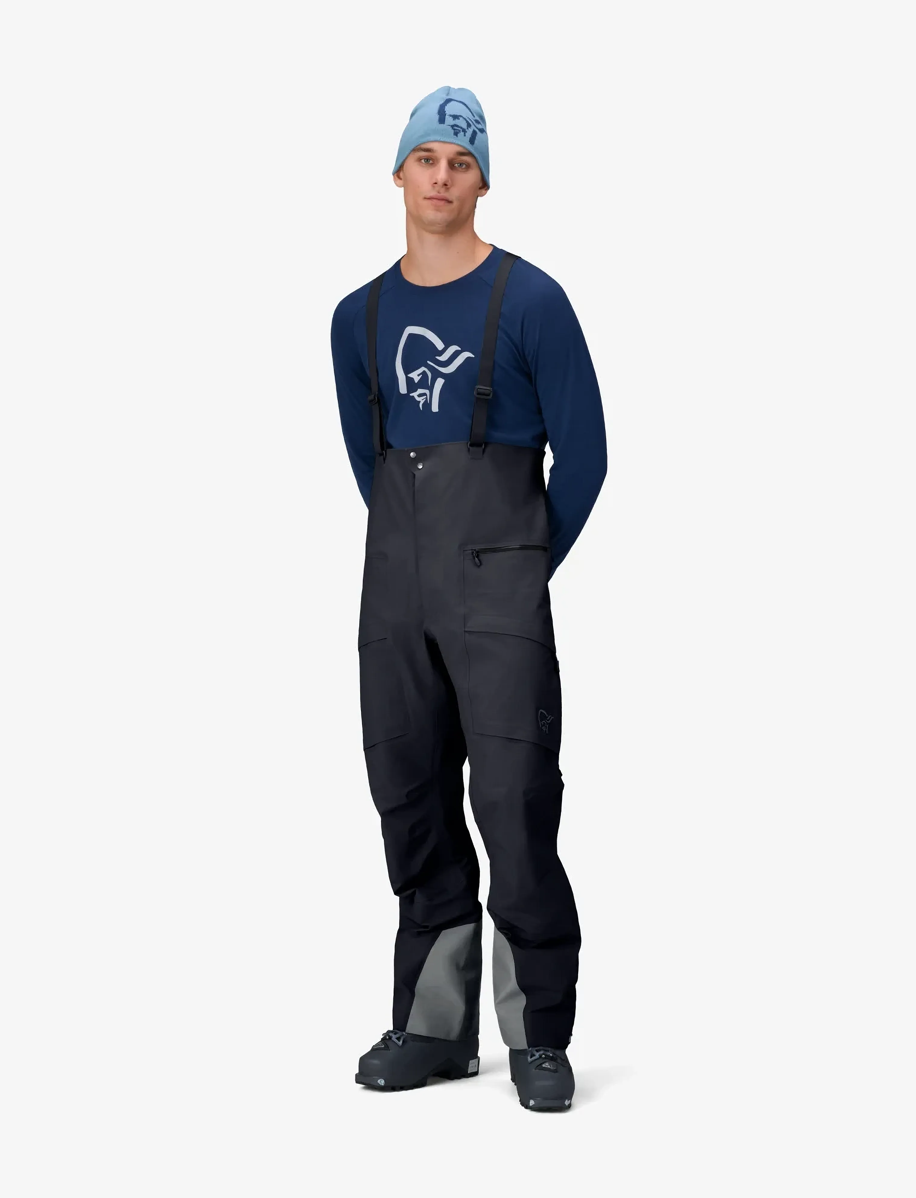 Norrøna - møre Gore-Tex Salopette M's - skihosen - caviar black - 5