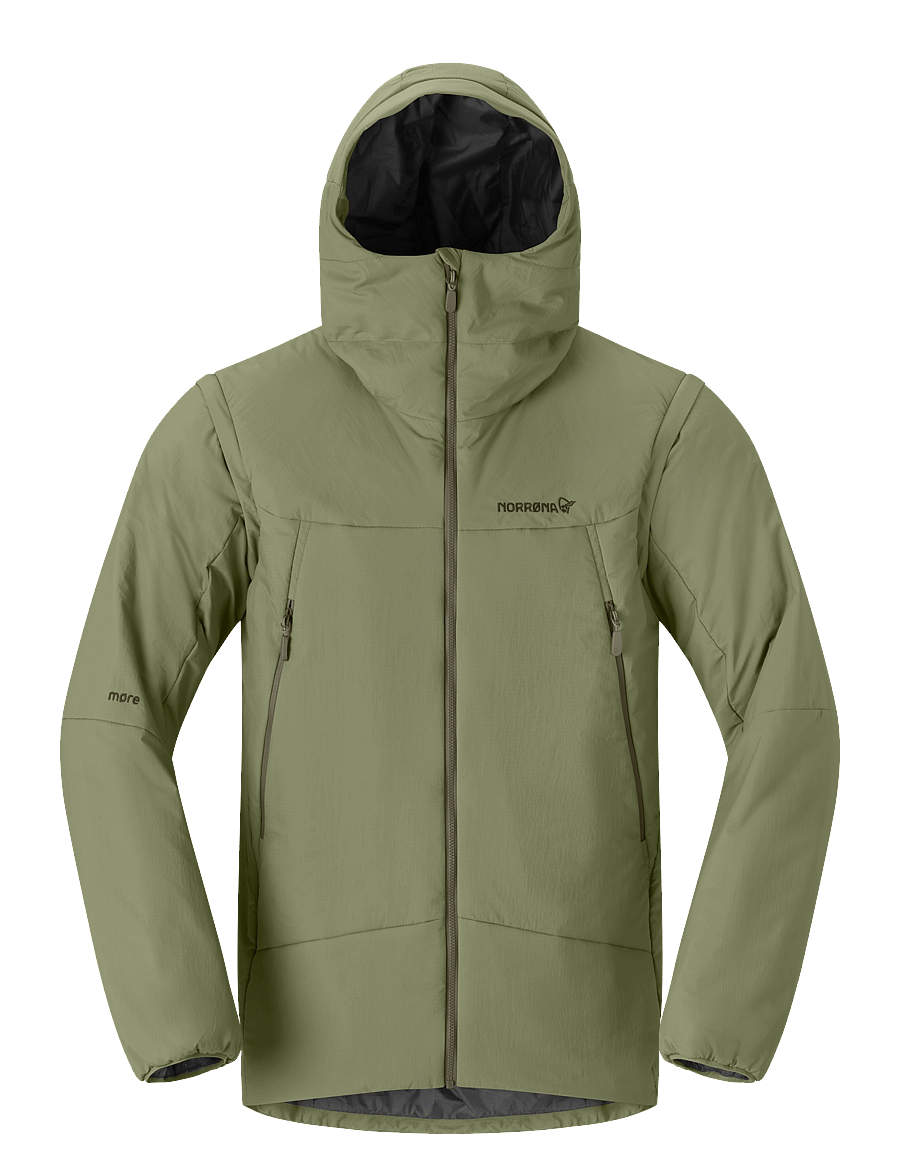 Norrøna - møre thermo60 aero200 Jacket M's - skijakker - deep lichen green - 1