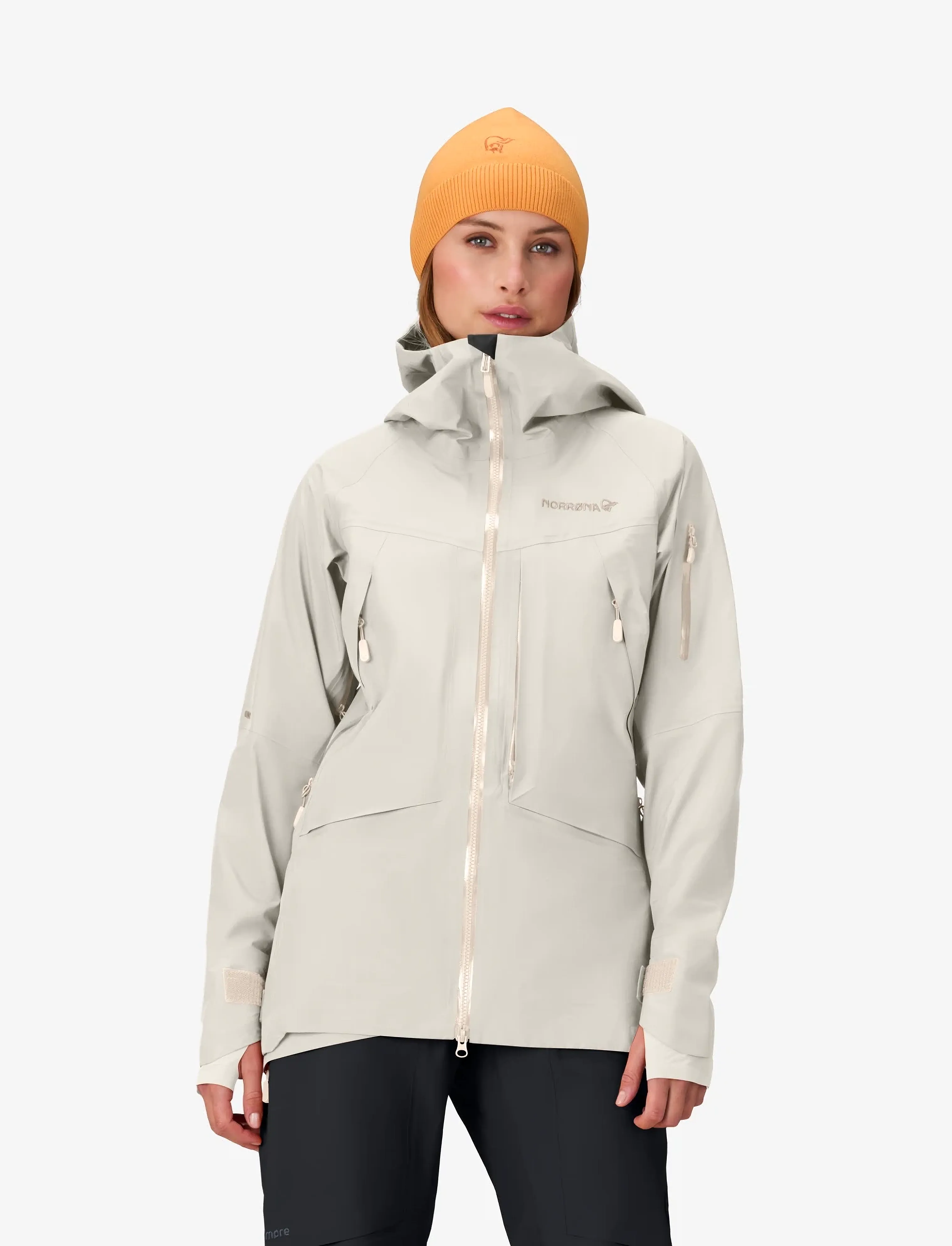 Norrøna Møre Gore-Tex Jacket W's, XS, Sport Jackets, Beige - Ski Frauen