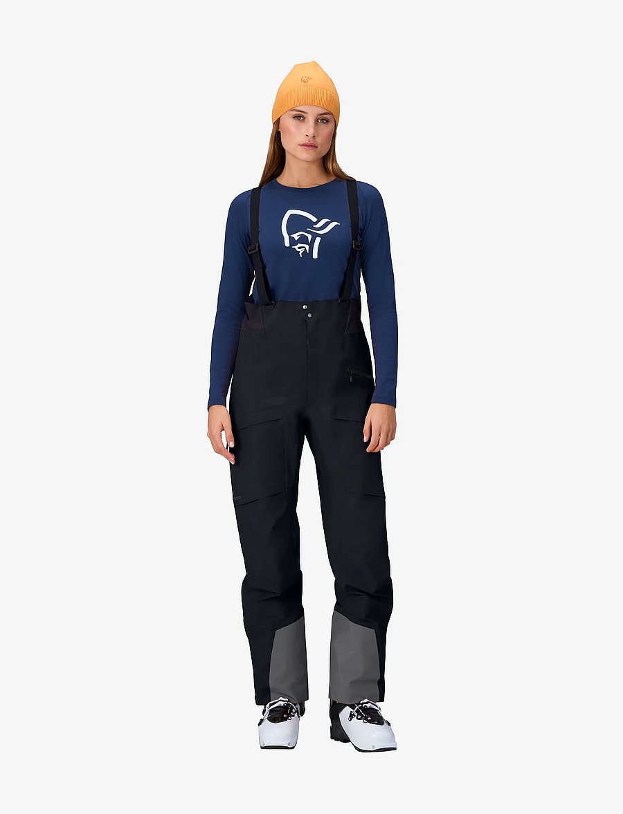 Norrøna - møre Gore-Tex Salopette W's - skidkläder - caviar black - 3