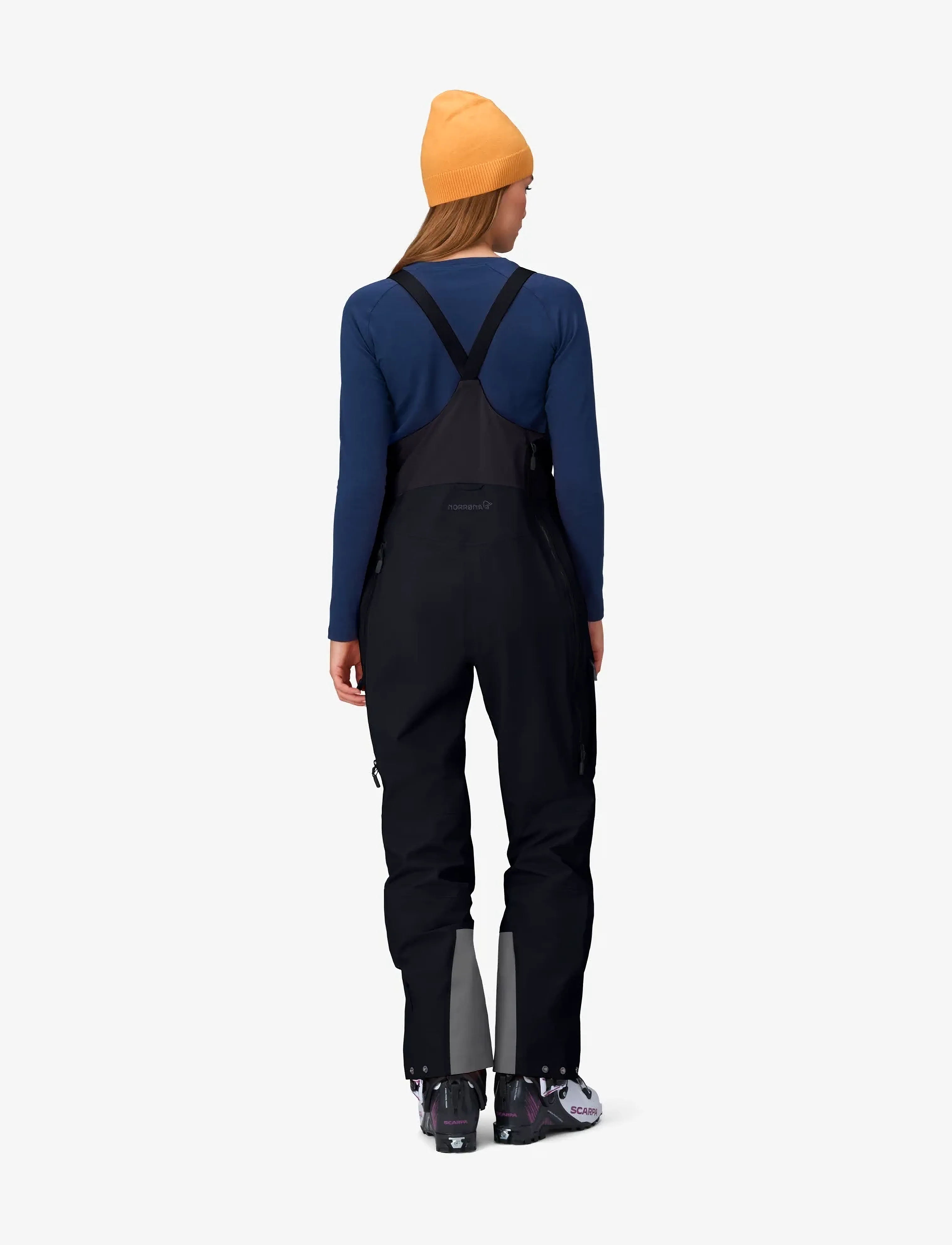 Norrøna - møre Gore-Tex Salopette W's - skidkläder - caviar black - 4