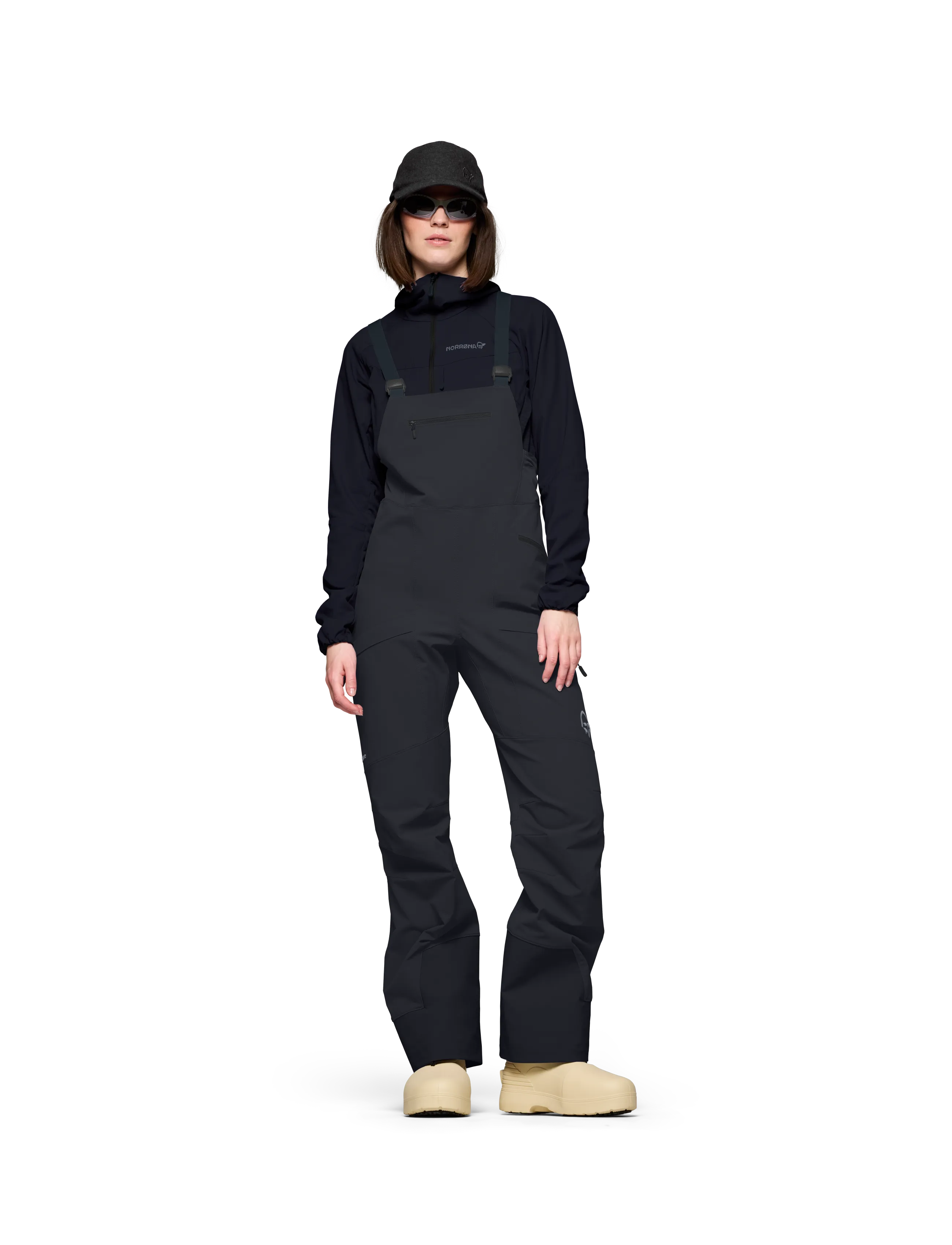 Norrøna - møre flex1 Bibs W's - caviar black - 0