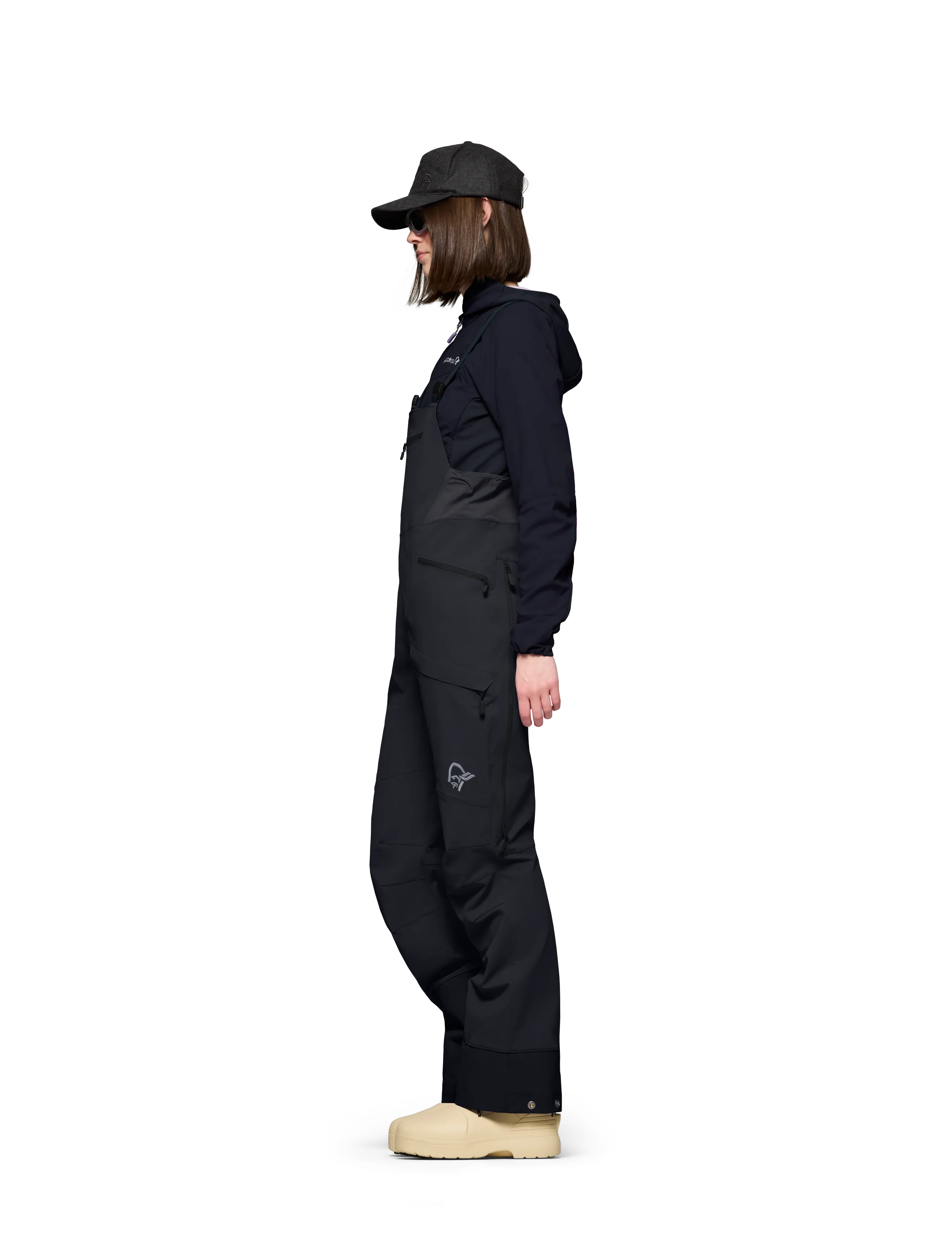 Norrøna - møre flex1 Bibs W's - caviar black - 4