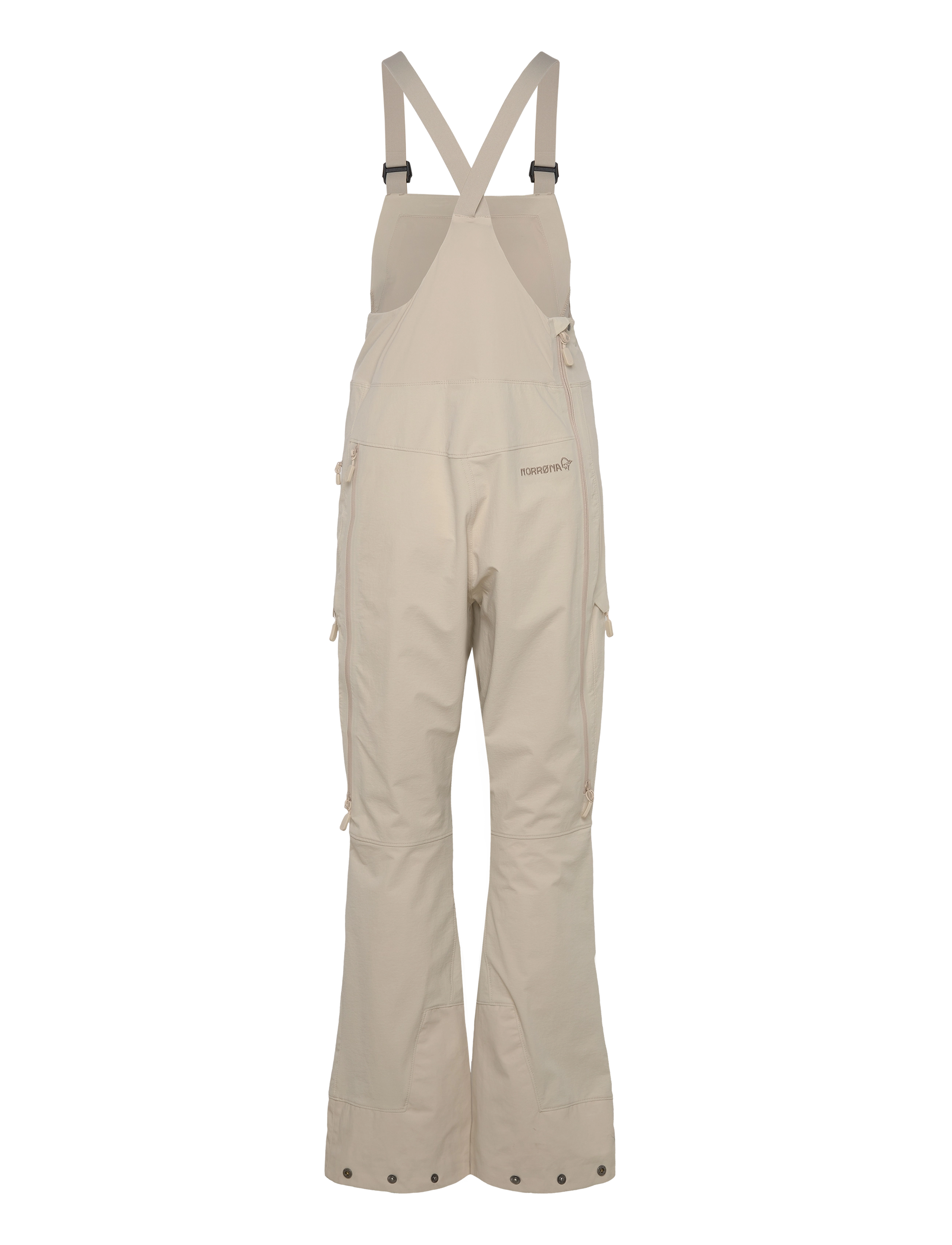 Norrøna - møre flex1 Bibs W's - ski-kleidung - oatmeal - 2