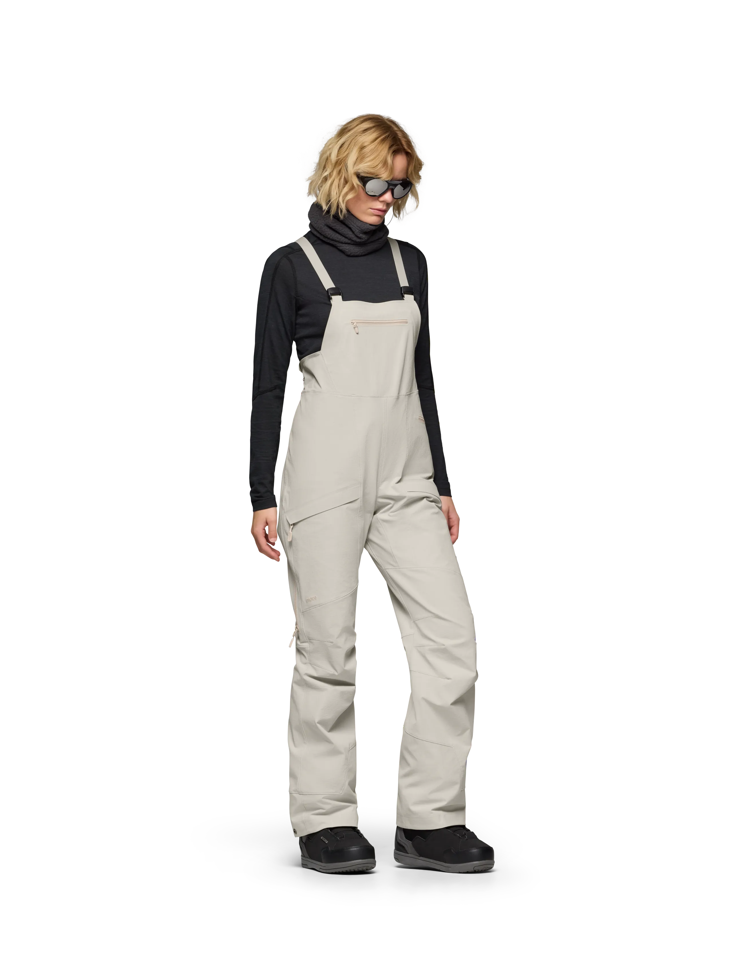 Norrøna - møre flex1 Bibs W's - ski-kleidung - oatmeal - 4