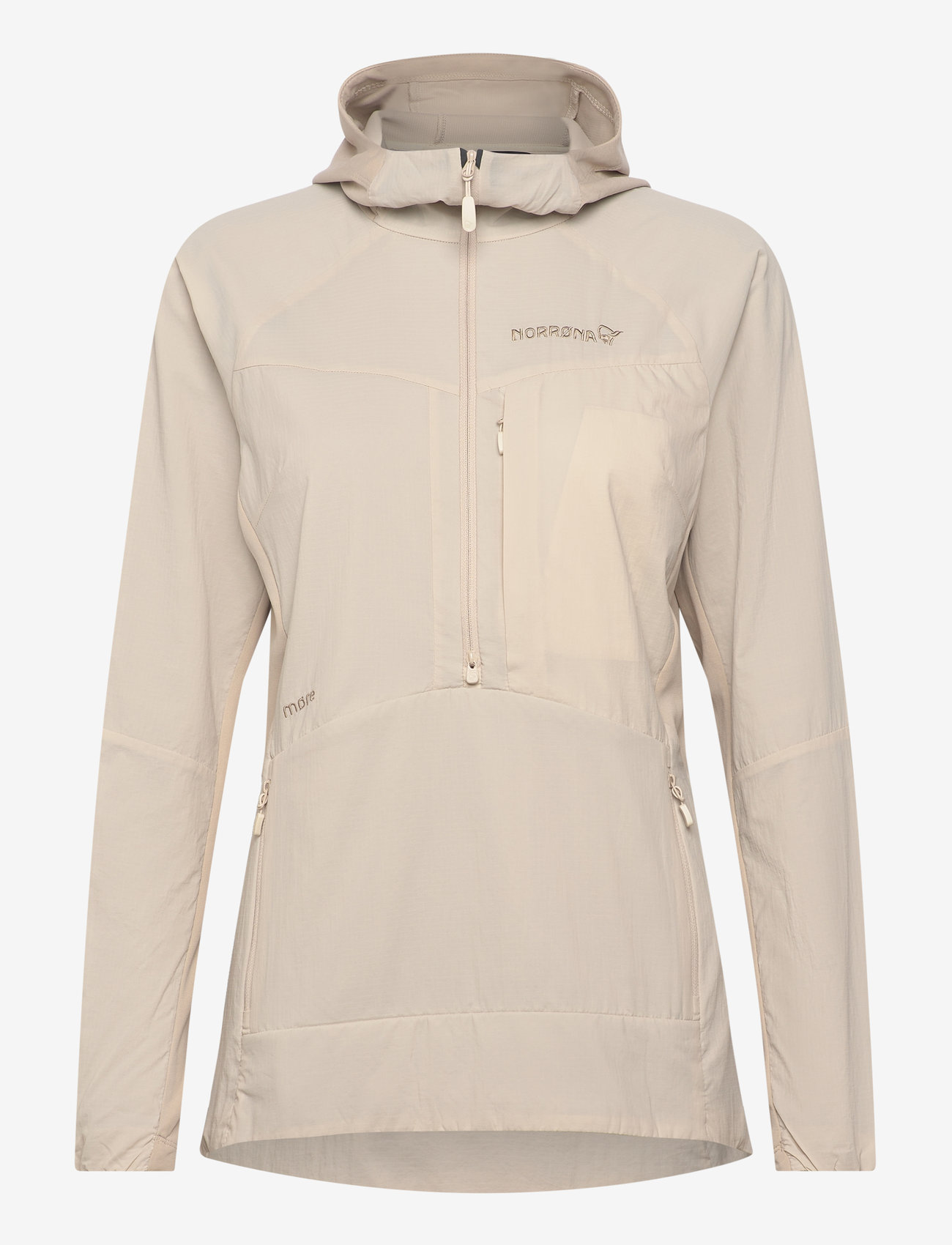 Norrøna - møre Octa Zip Hood W's - ski wear - oatmeal - 0