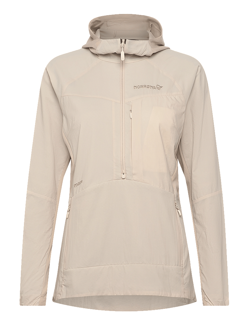 Norrøna - møre Octa Zip Hood W's - ski wear - oatmeal - 0