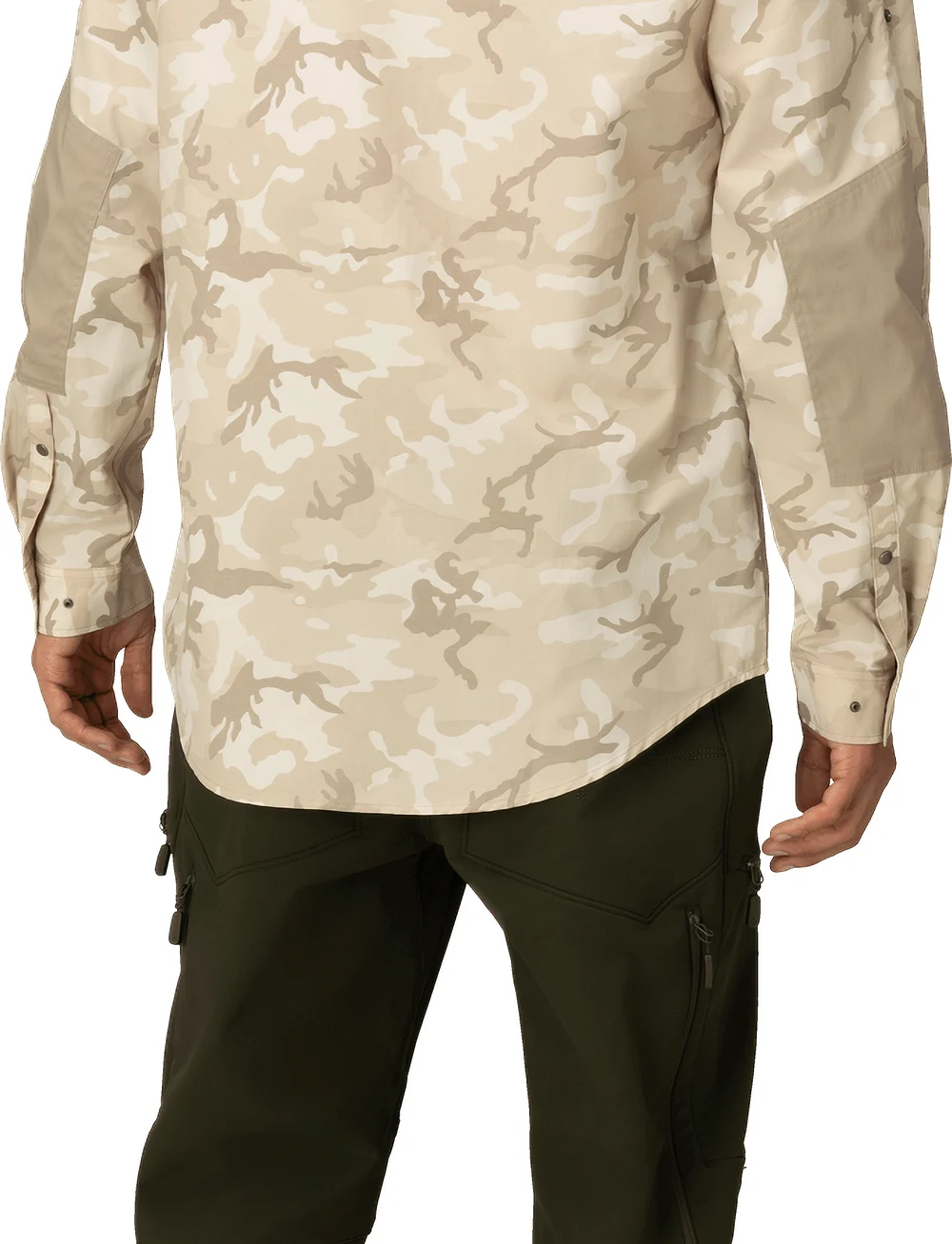 Norrøna - femund light Shirt M's - oberteile & t-shirts - beige camo - 4