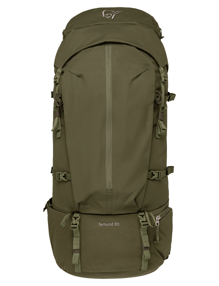 Norrøna - femund synkron4 80L Pack M's - sportryggsäckar - olive night - 0