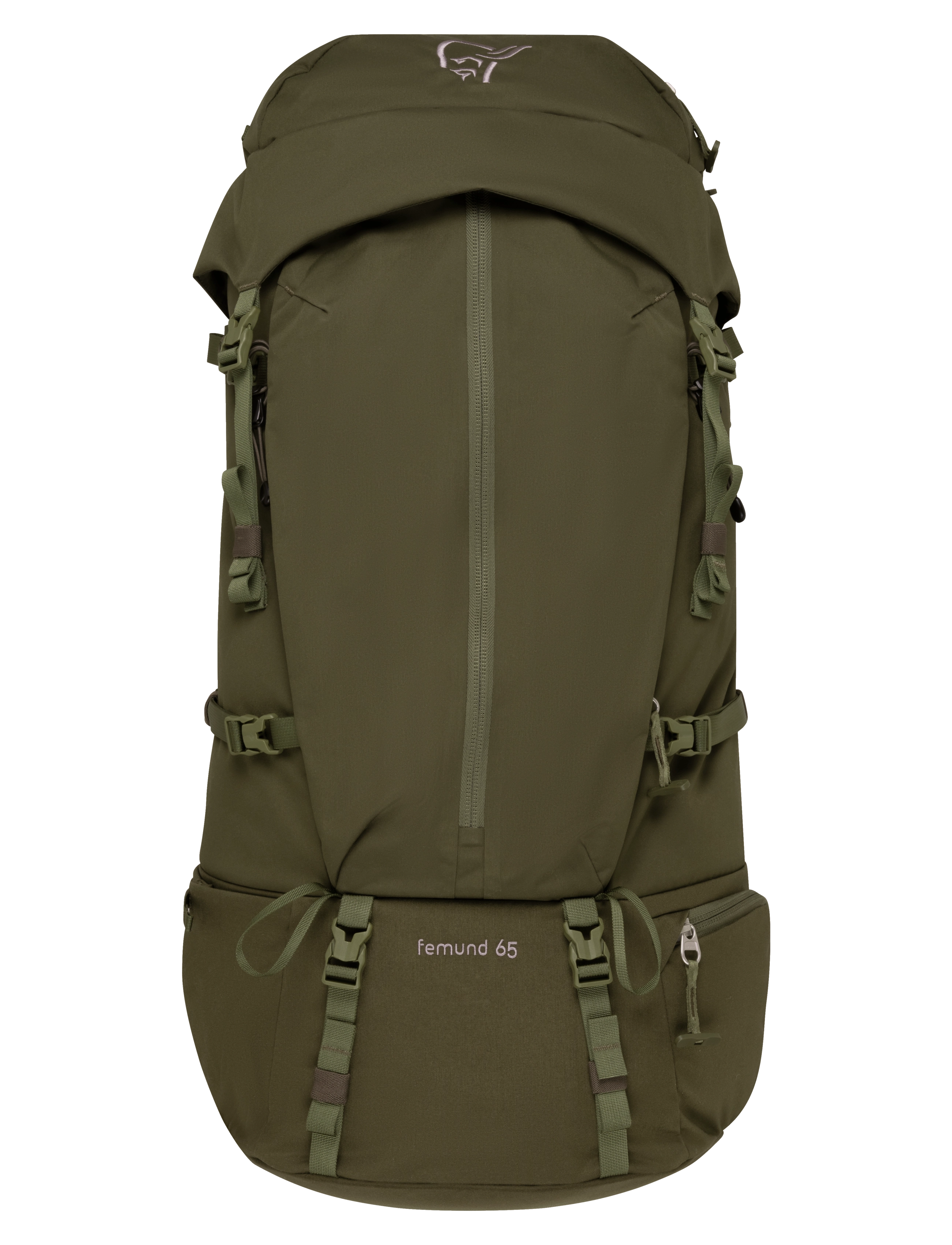 Norrøna Femund Synkron4 65L Pack W's, Kvinder, Vandrerygsæk, Kakigrøn, Str: ONE SIZE