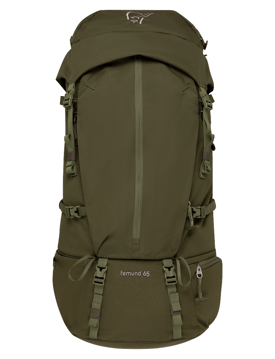 Norrøna - femund synkron4 65L Pack W's - träningsväskor - olive night - 0
