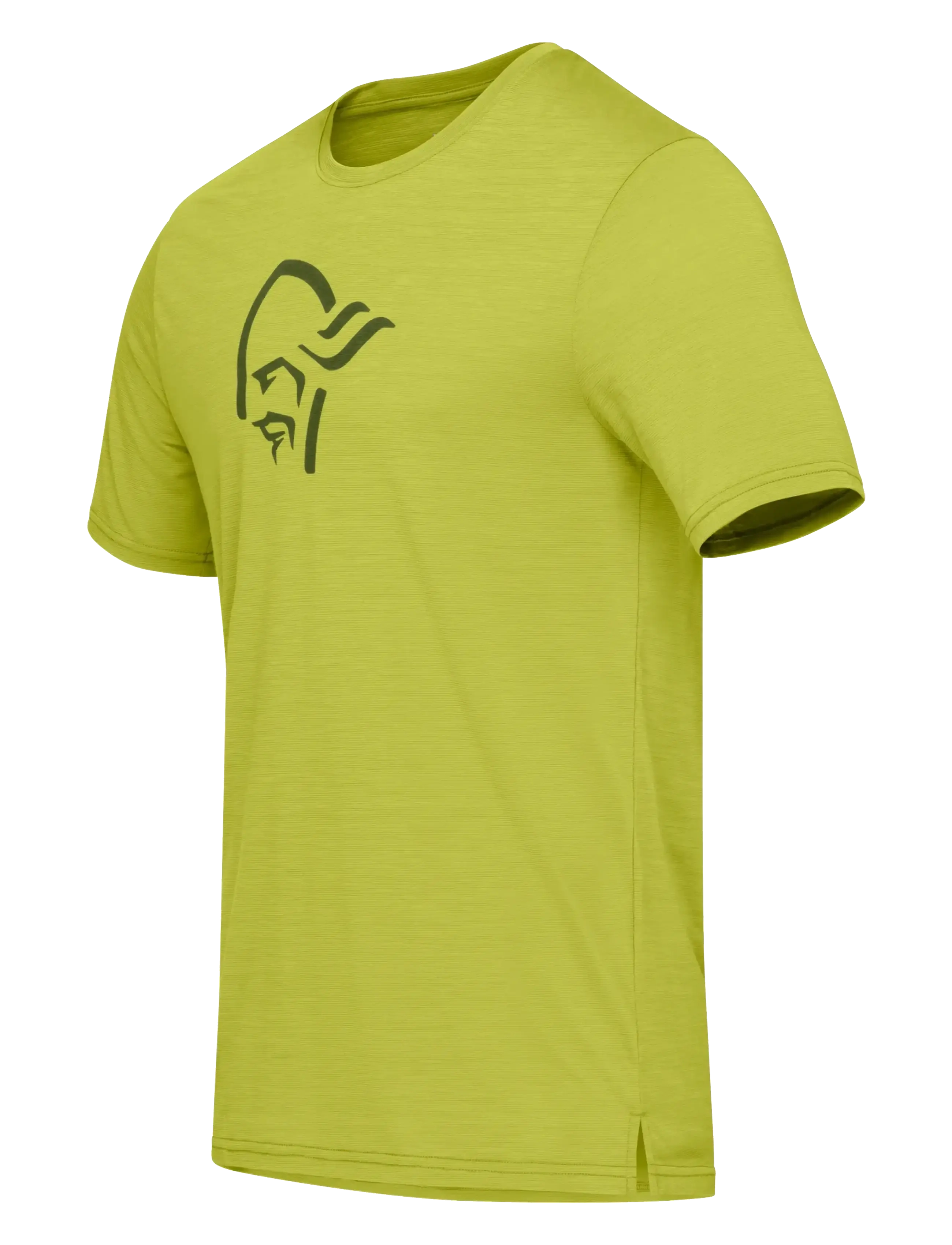 Norrøna - femund equaliser merino T-shirt M's - t-shirts - golden lime - 2