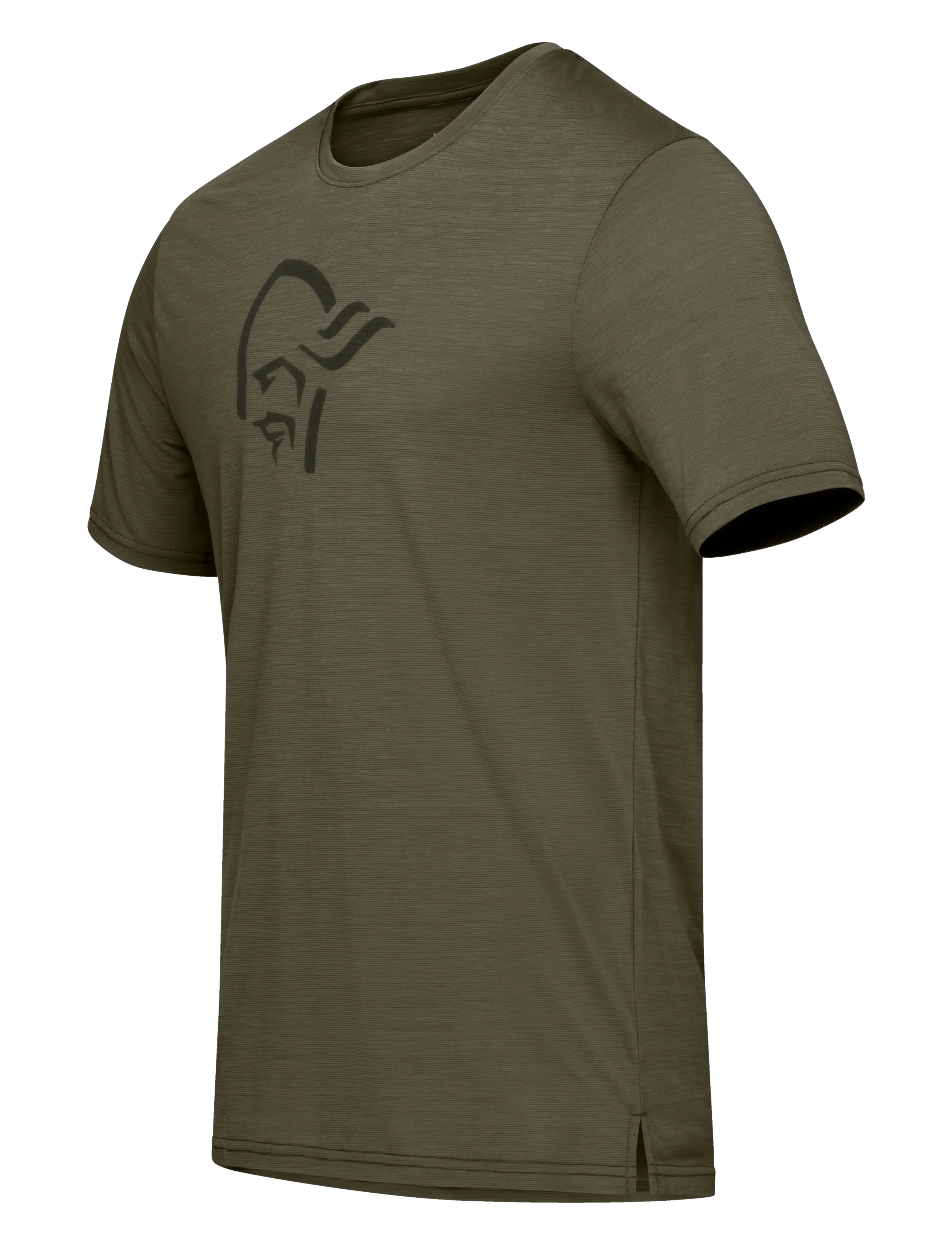 Norrøna - femund equaliser merino T-shirt M's - t-shirts - olive night - 2