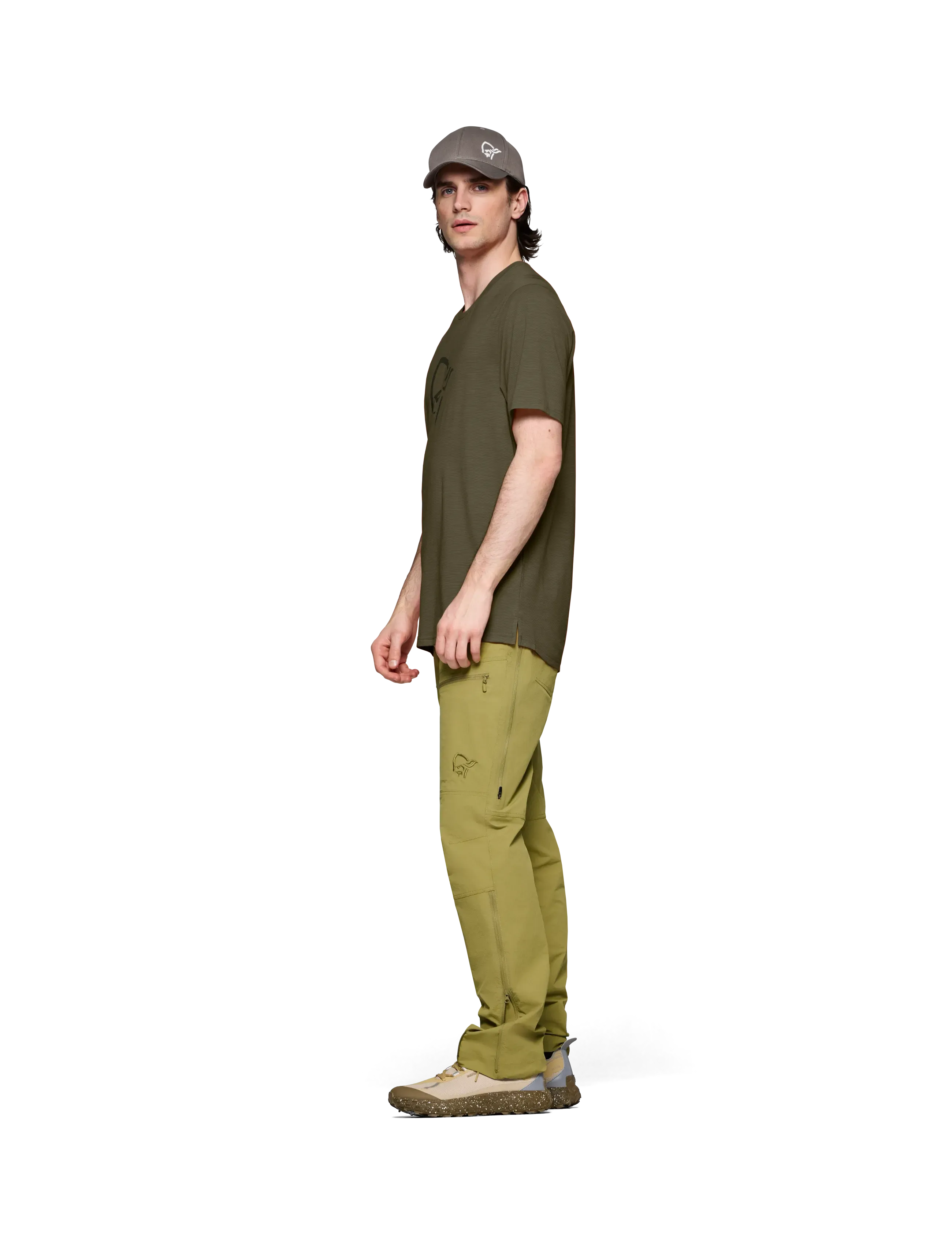Norrøna - femund equaliser merino T-shirt M's - t-shirts - olive night - 4