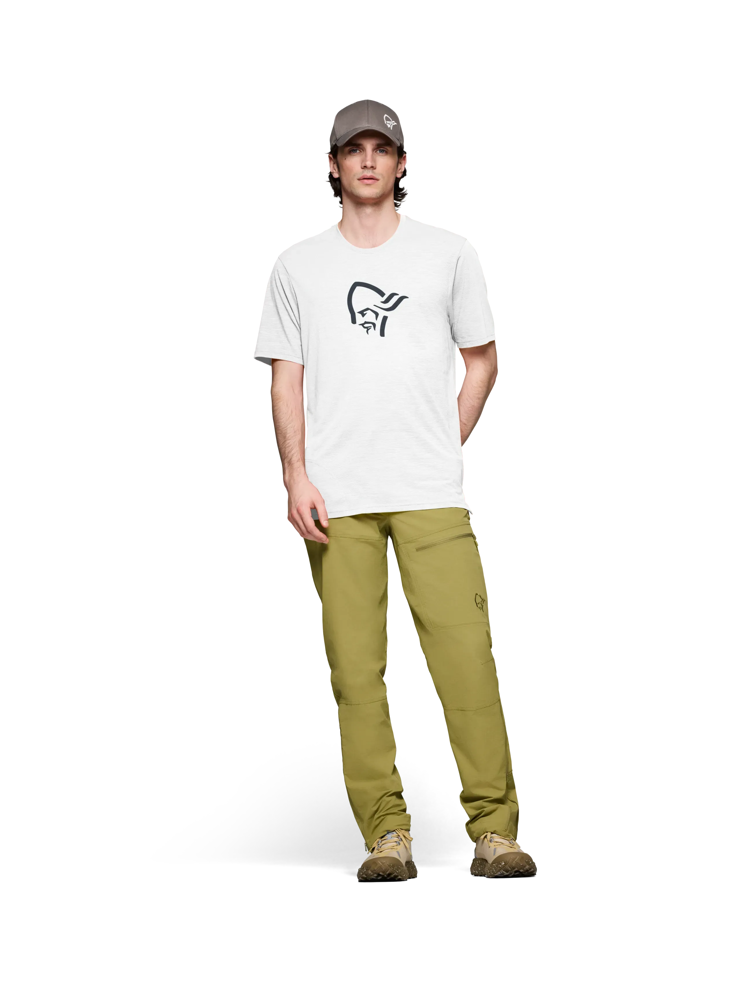 Norrøna Femund Equaliser Merino T-Shirt M's, XL, T-shirts, Weiß - Short-sleeved, Männerswear