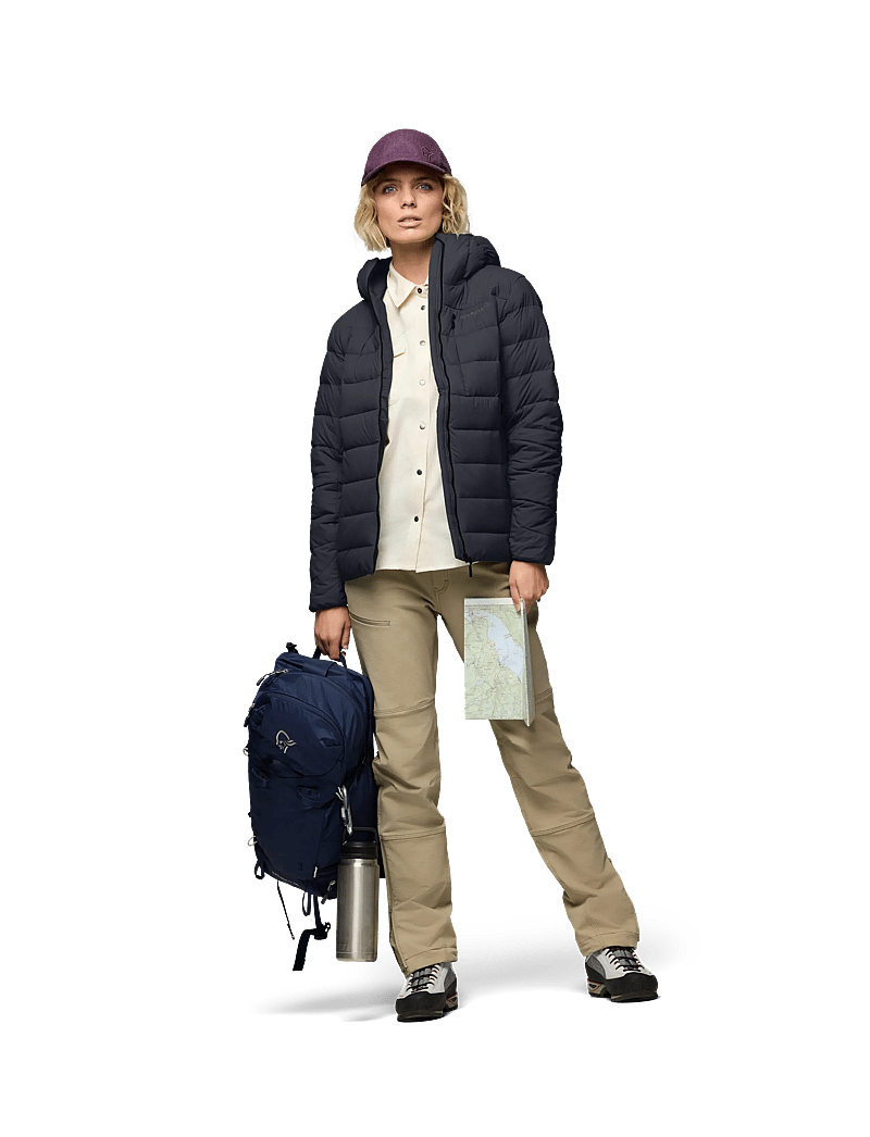 Norrøna - femund down700 Zip Hood W's - sulejoped ja voodriga joped - caviar black - 0