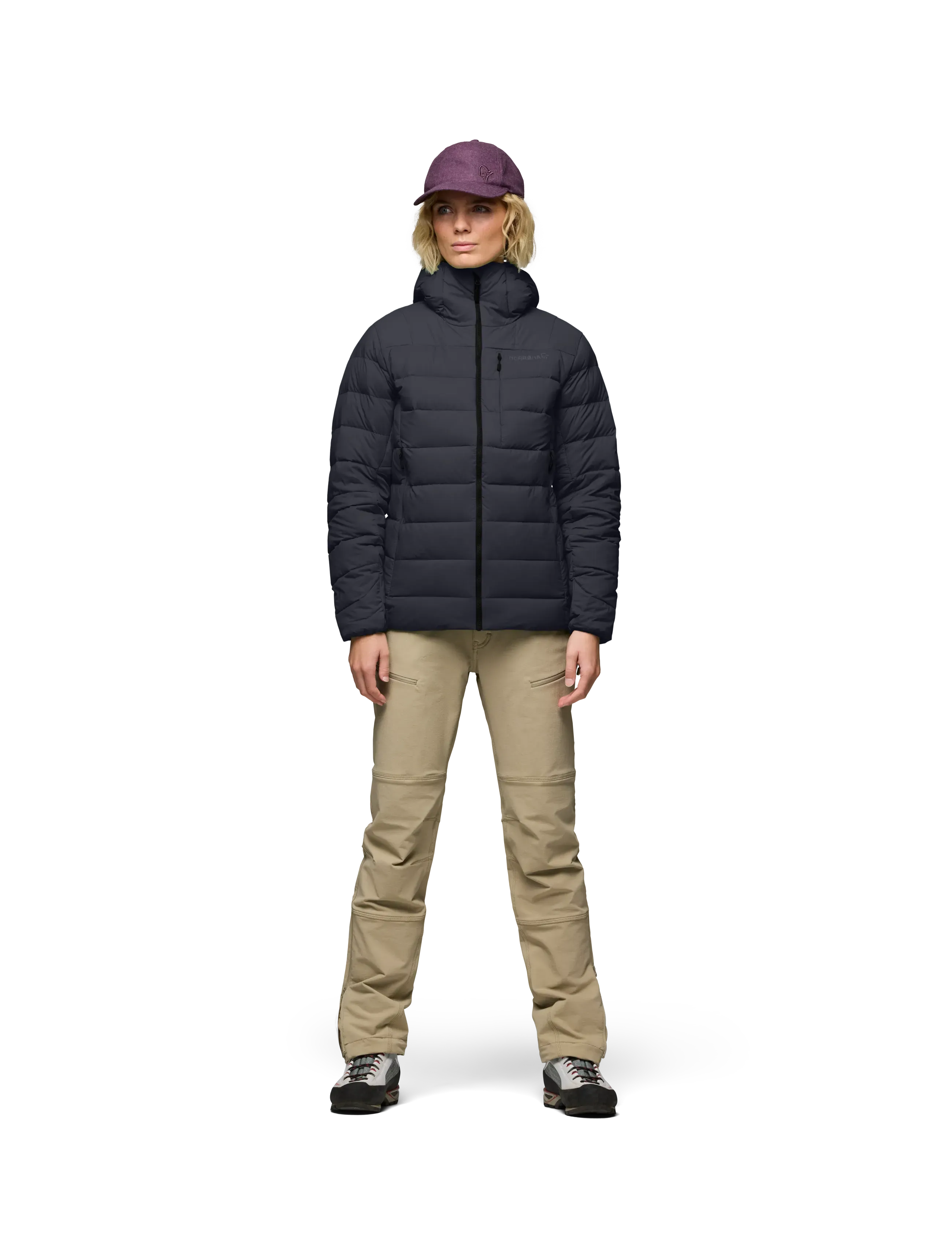 Norrøna - femund down700 Zip Hood W's - vinterjakker - caviar black - 3