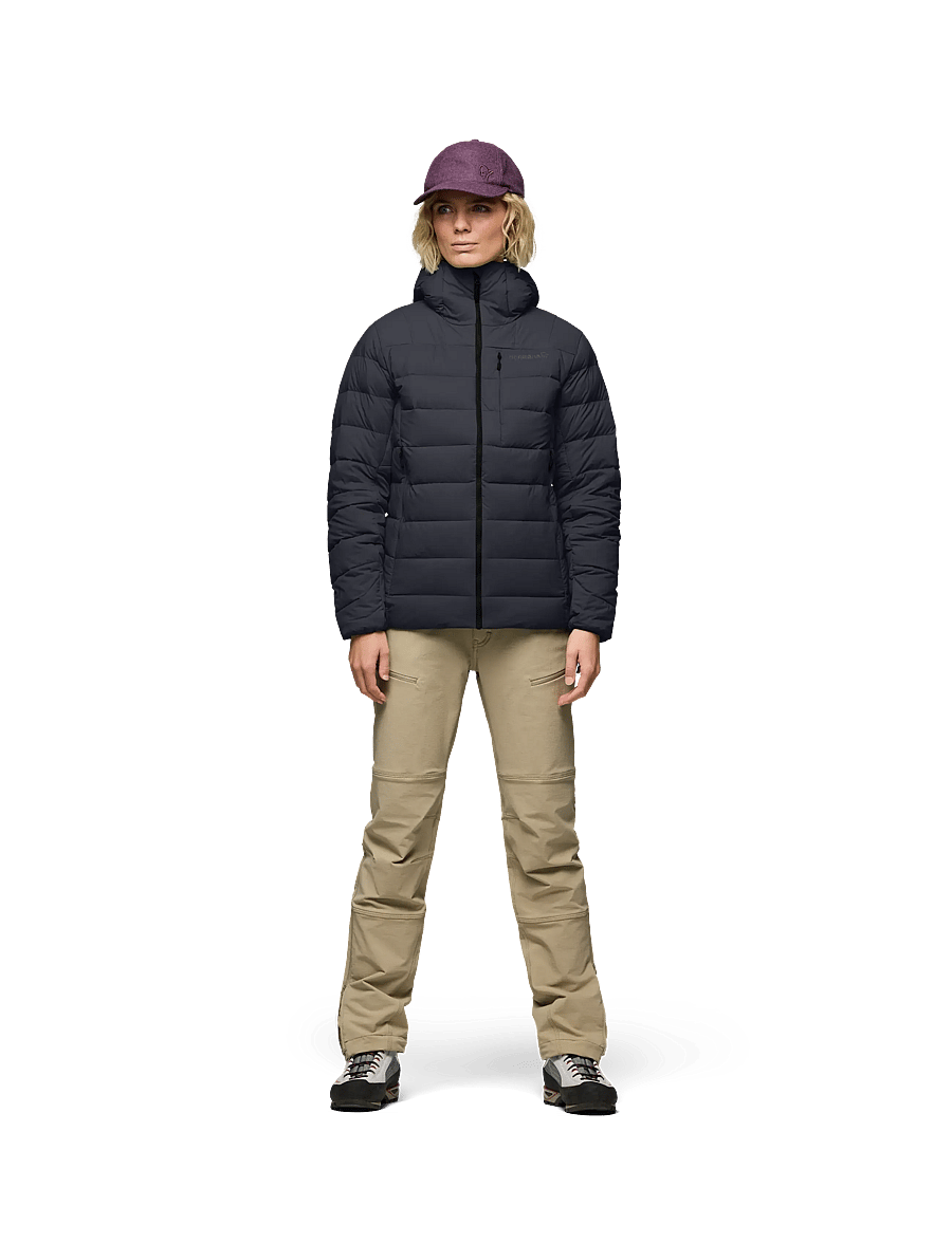Norrøna - femund down700 Zip Hood W's - vinterjakker - caviar black - 3