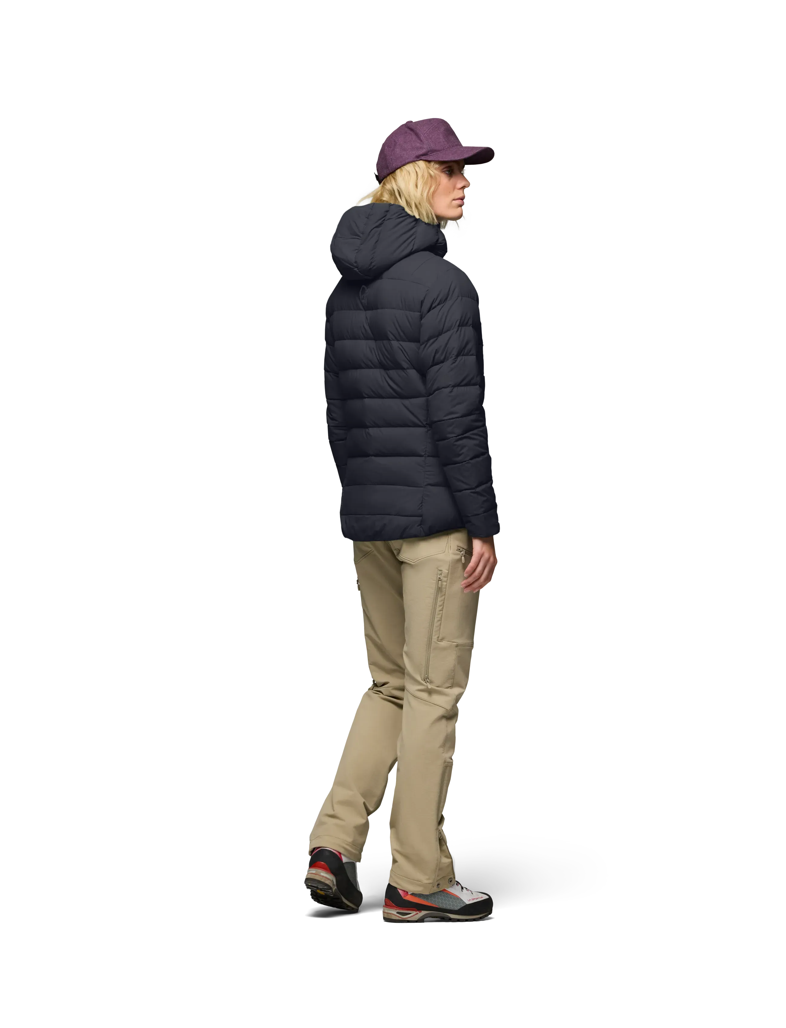 Norrøna - femund down700 Zip Hood W's - vinterjakker - caviar black - 4