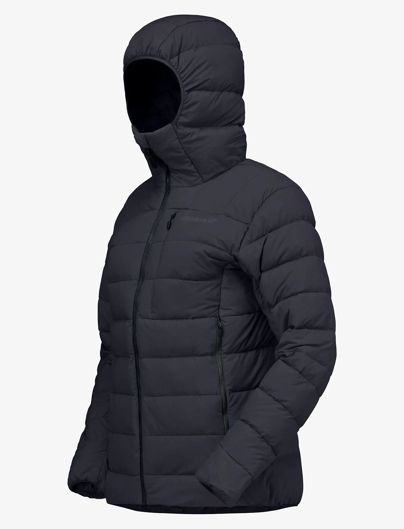 Norrøna - femund down700 Zip Hood W's - talvejoped - caviar black - 2