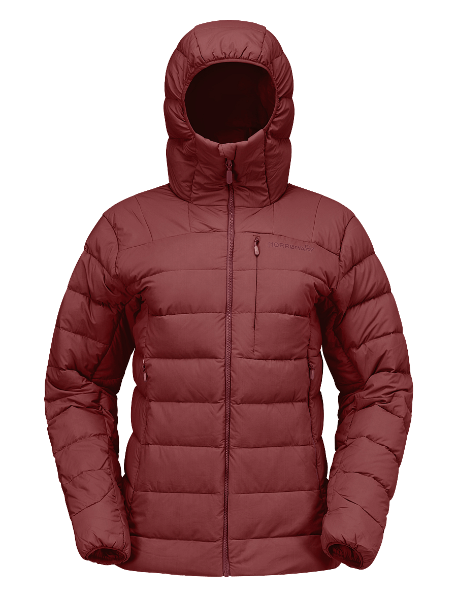Norrøna - femund down700 Zip Hood W's - winter jackets - port - 1