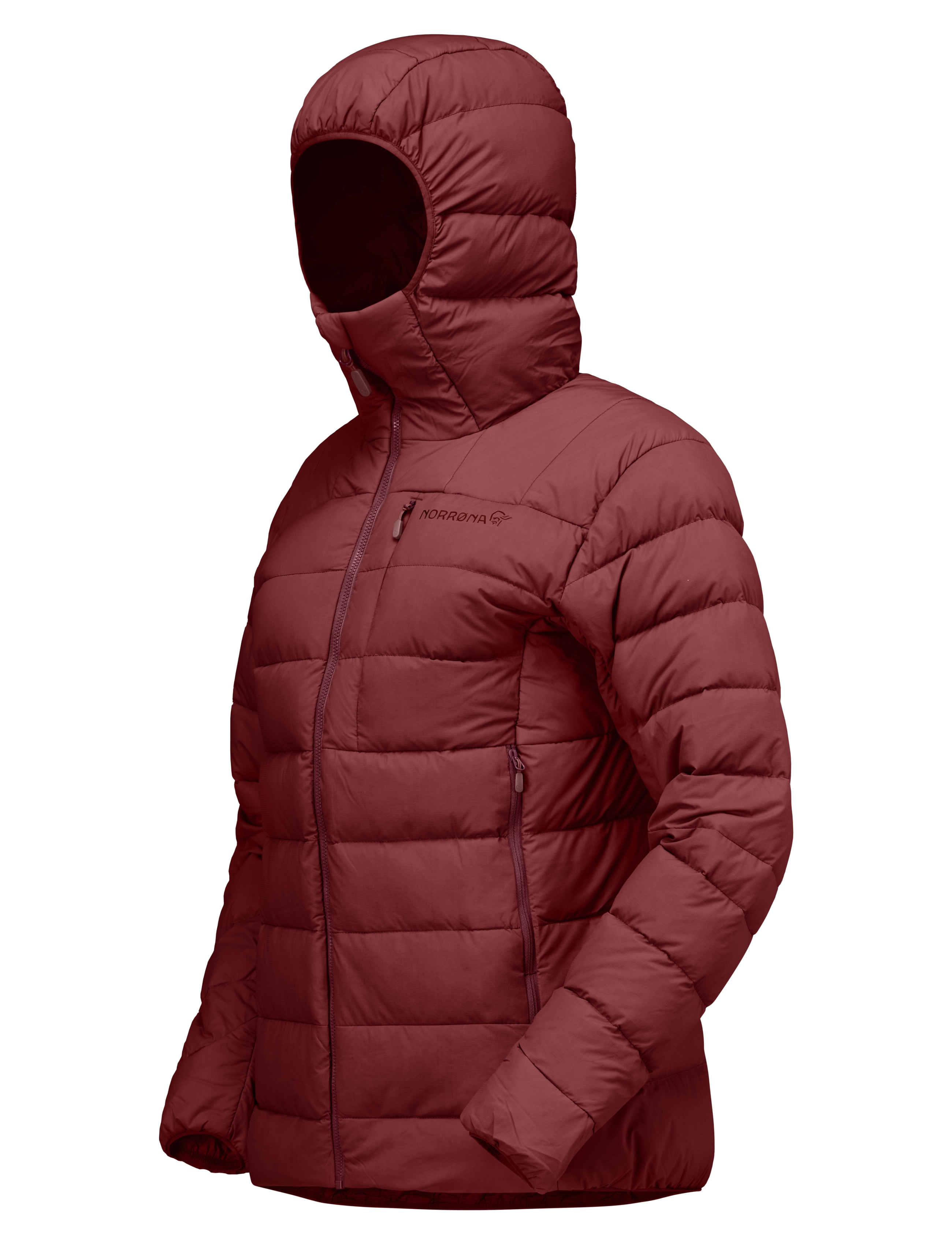 Norrøna - femund down700 Zip Hood W's - winter jackets - port - 2