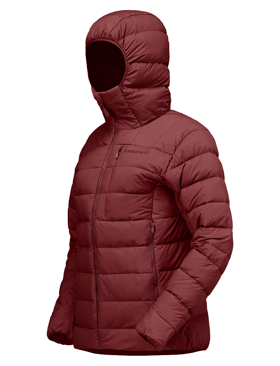 Norrøna - femund down700 Zip Hood W's - winter jackets - port - 2