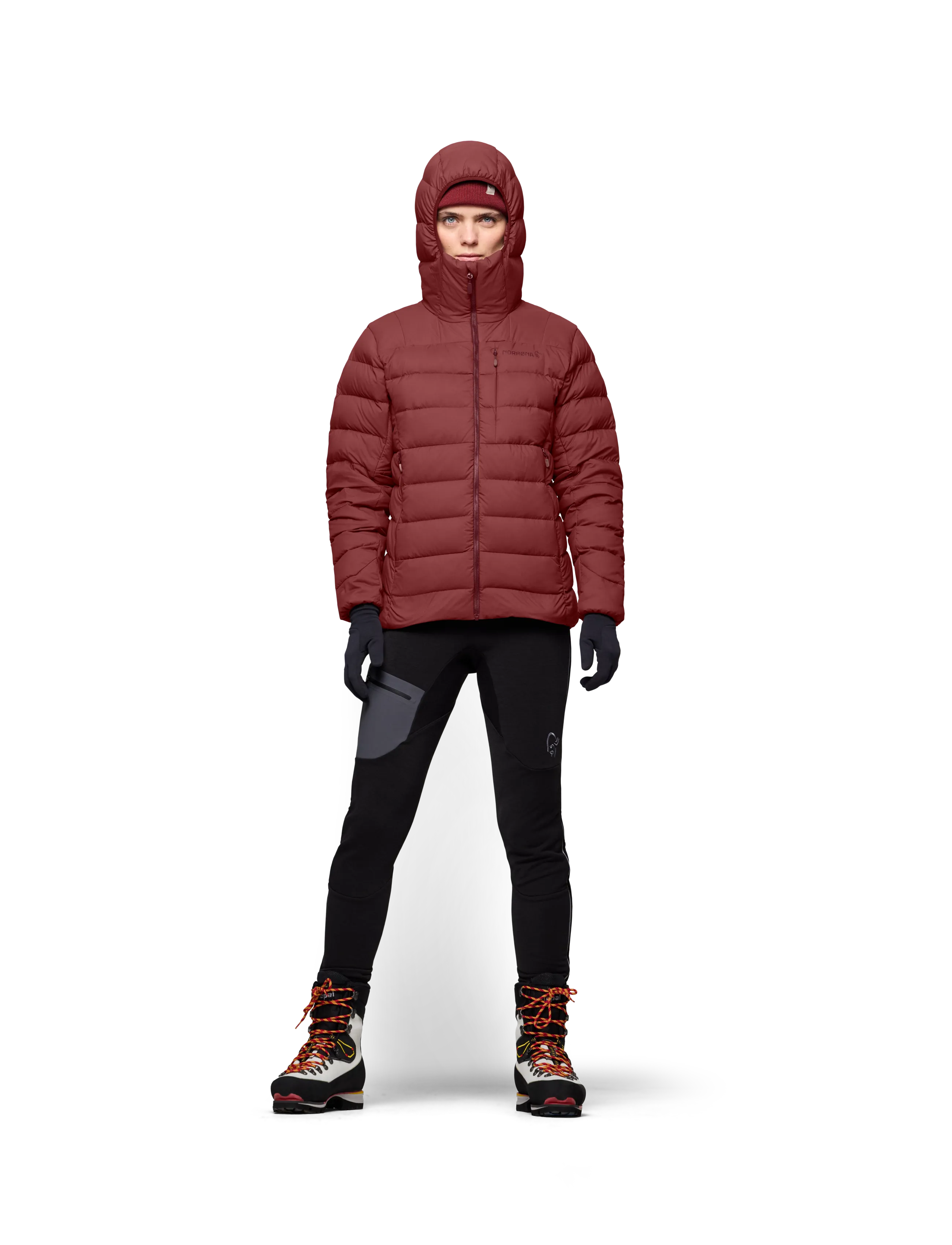 Norrøna femund down700 Zip Hood W's - Norrøna - PORT / burgundy