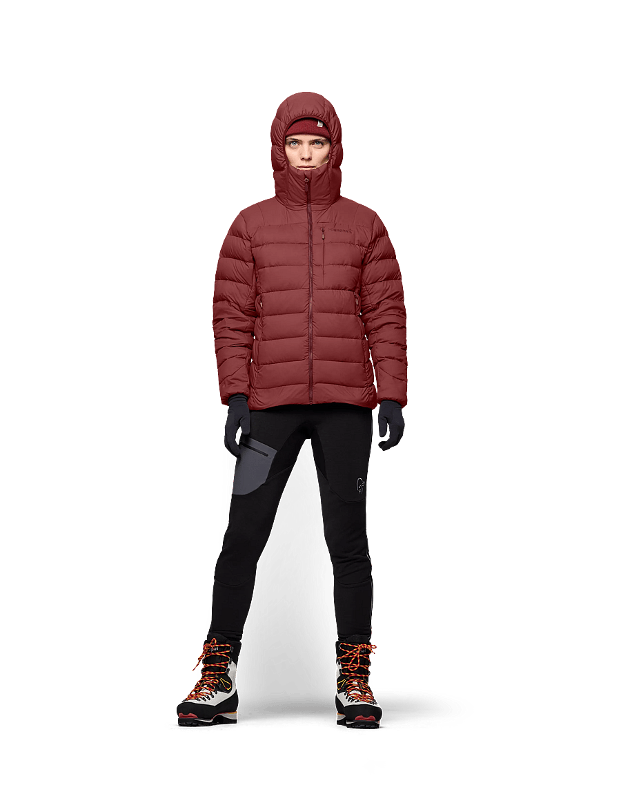 Norrøna - femund down700 Zip Hood W's - winter jackets - port - 0