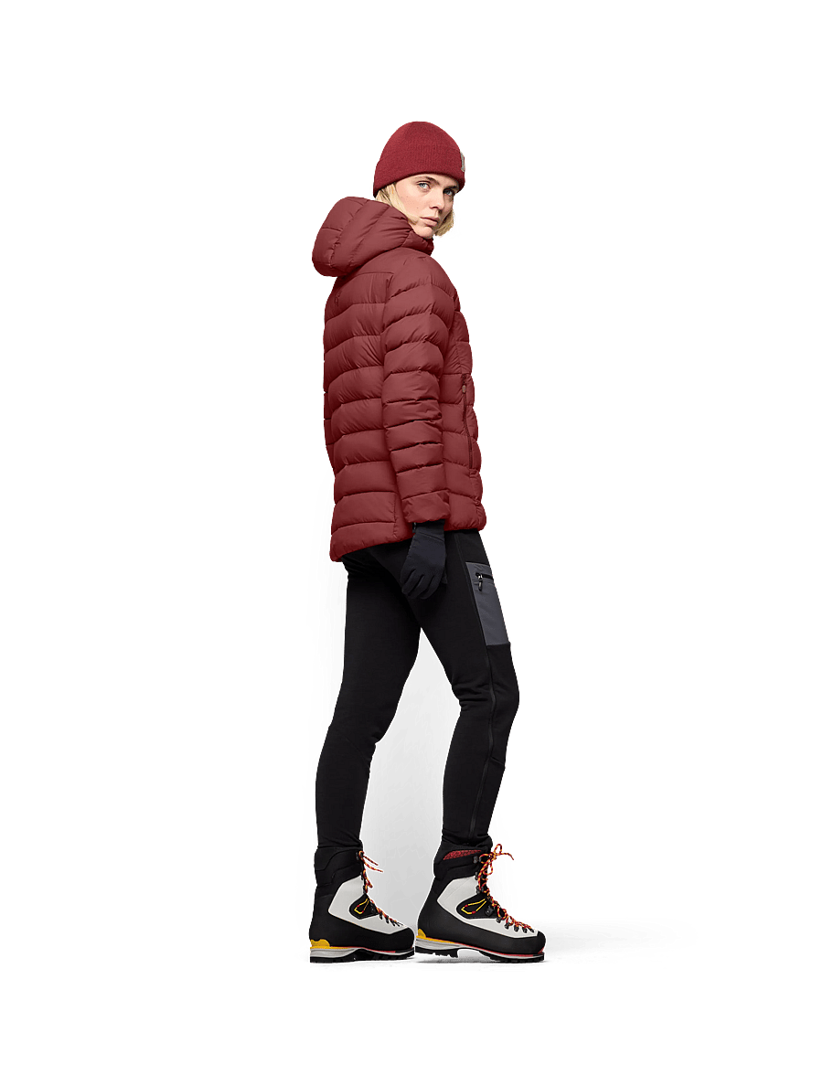 Norrøna - femund down700 Zip Hood W's - winter jackets - port - 4