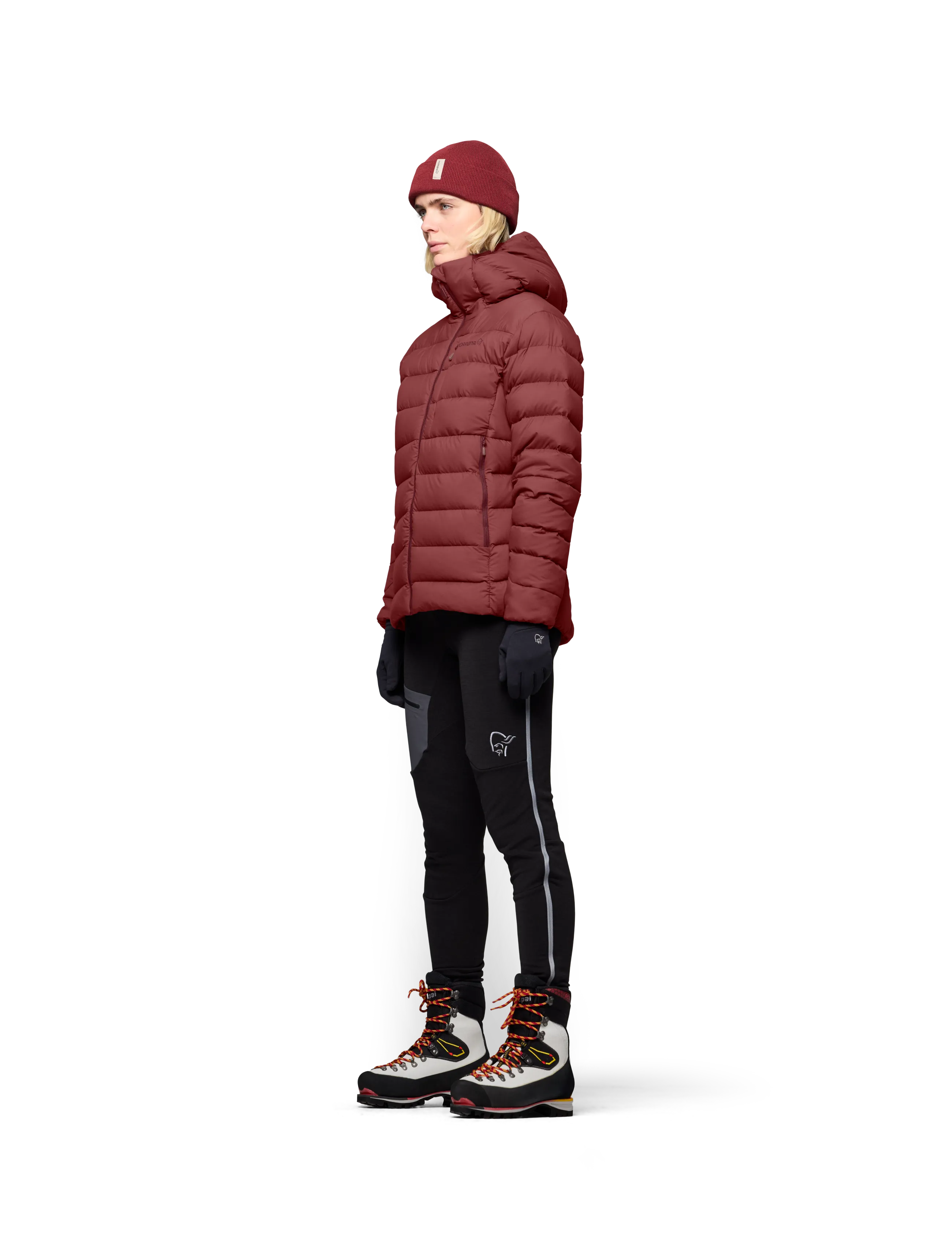 Norrøna - femund down700 Zip Hood W's - winter jackets - port - 5